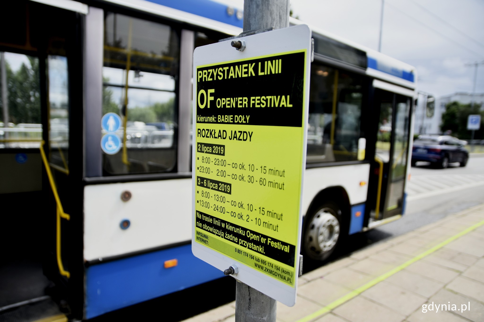 Specjalna linia autobusowa na Open'er Festival 2019 // fot. Paweł Kukla