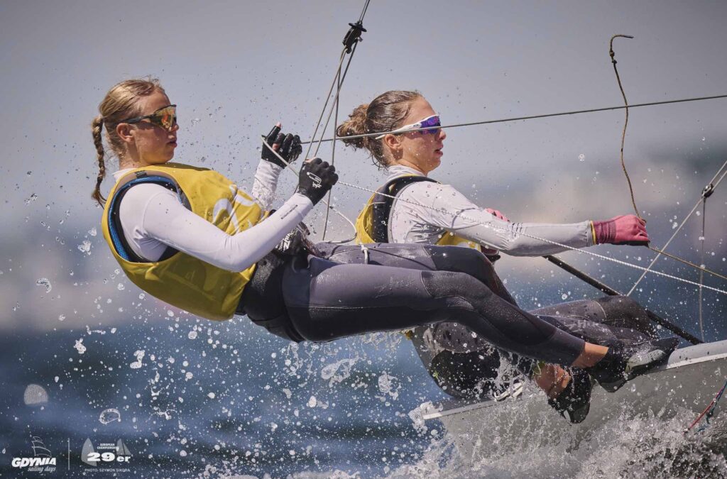 Tutkowska i Dampc podczas regat w Gdyni (fot. Szymon Sikora)