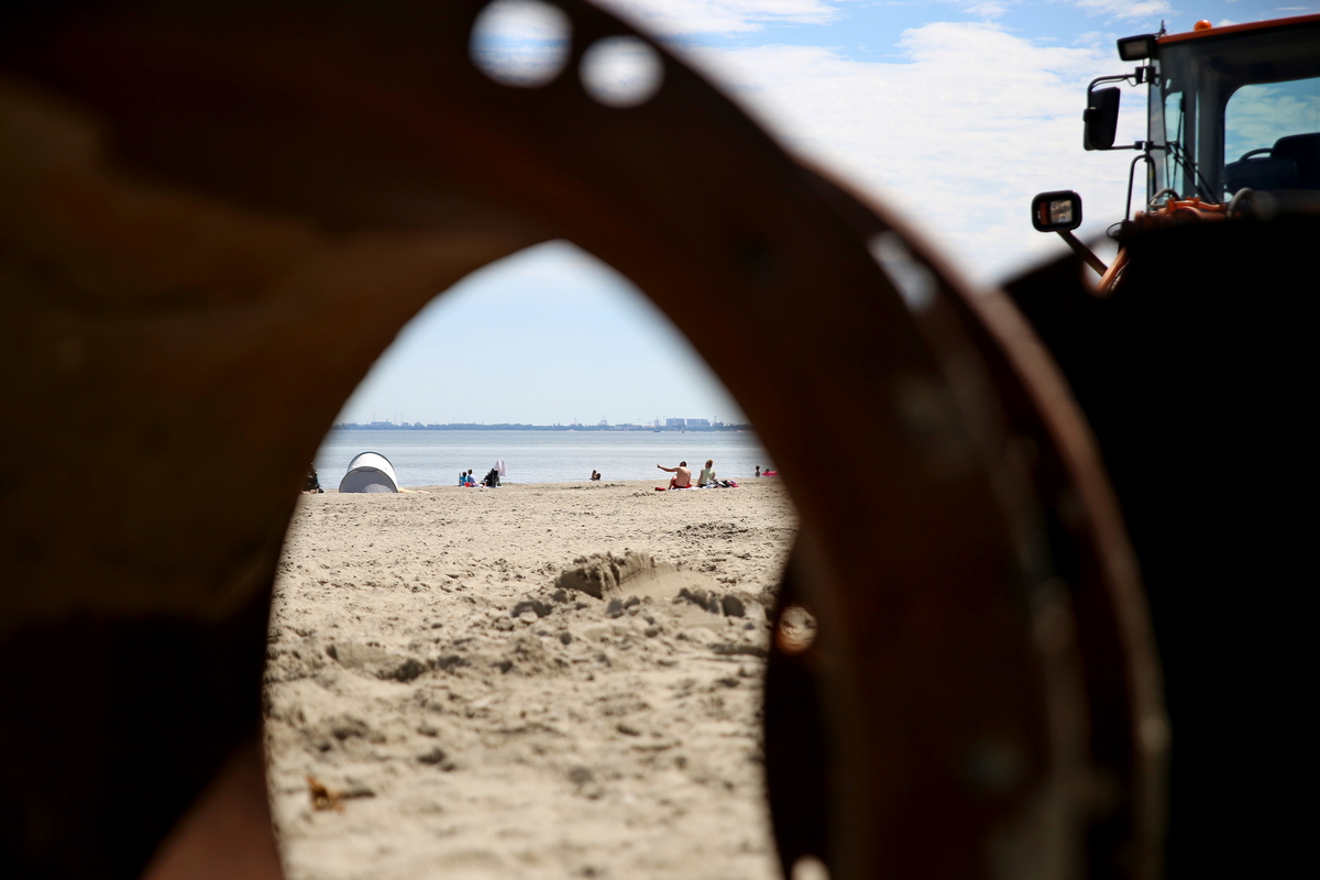Prace pierwszego etapu zostały zakończone, do końca tygodnia zostanie usunięty sprzęt. Fot. Przemysław Kozłowski