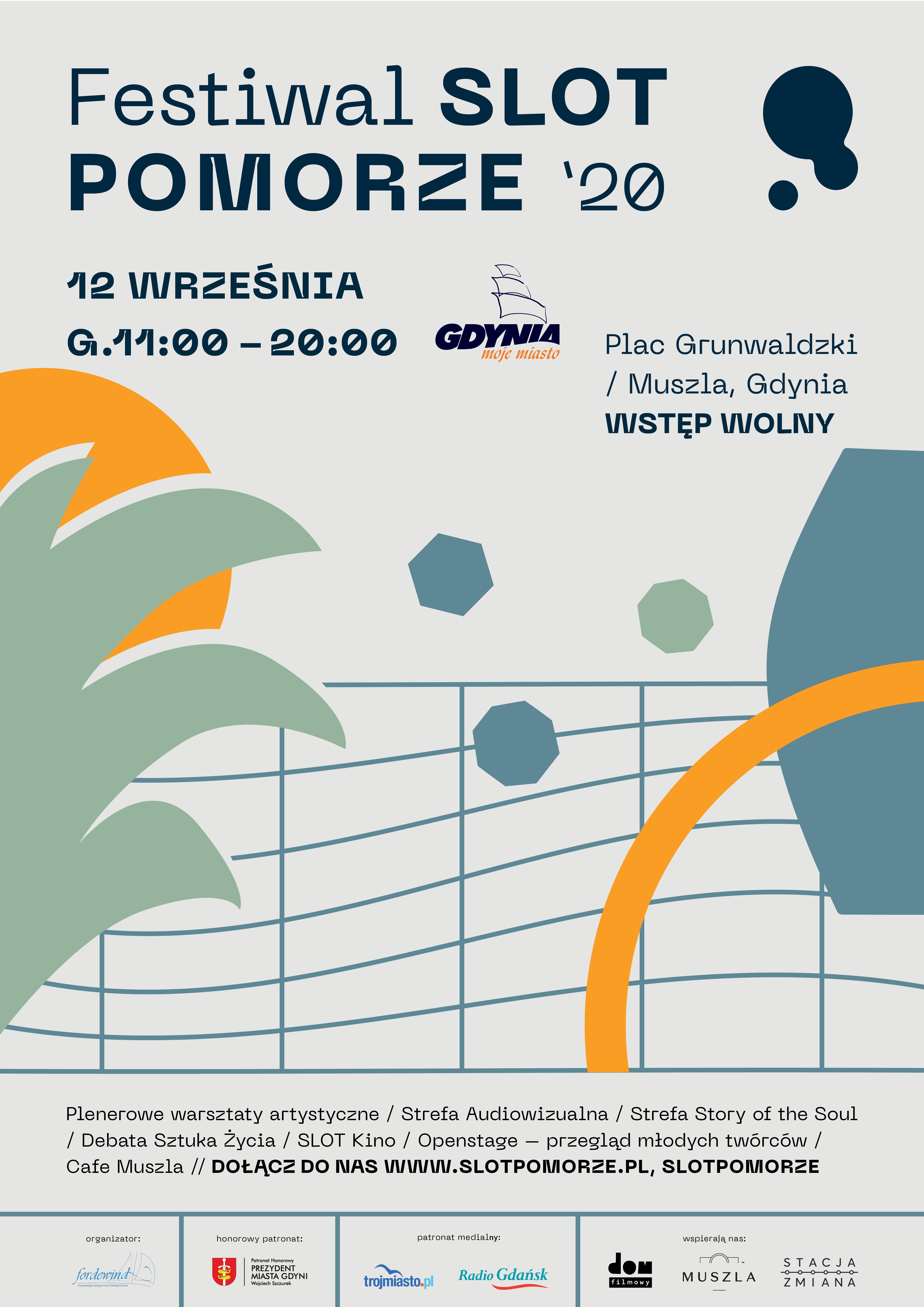 Plakat festiwalu SLOT Pomorze 2020 // materiały promocyjne organizatora