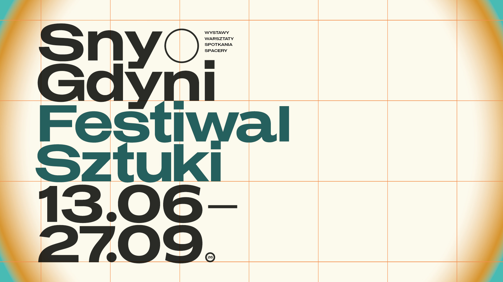 Plakat Festiwalu Sny o Gdyni z informacjami zawartymi w artykule