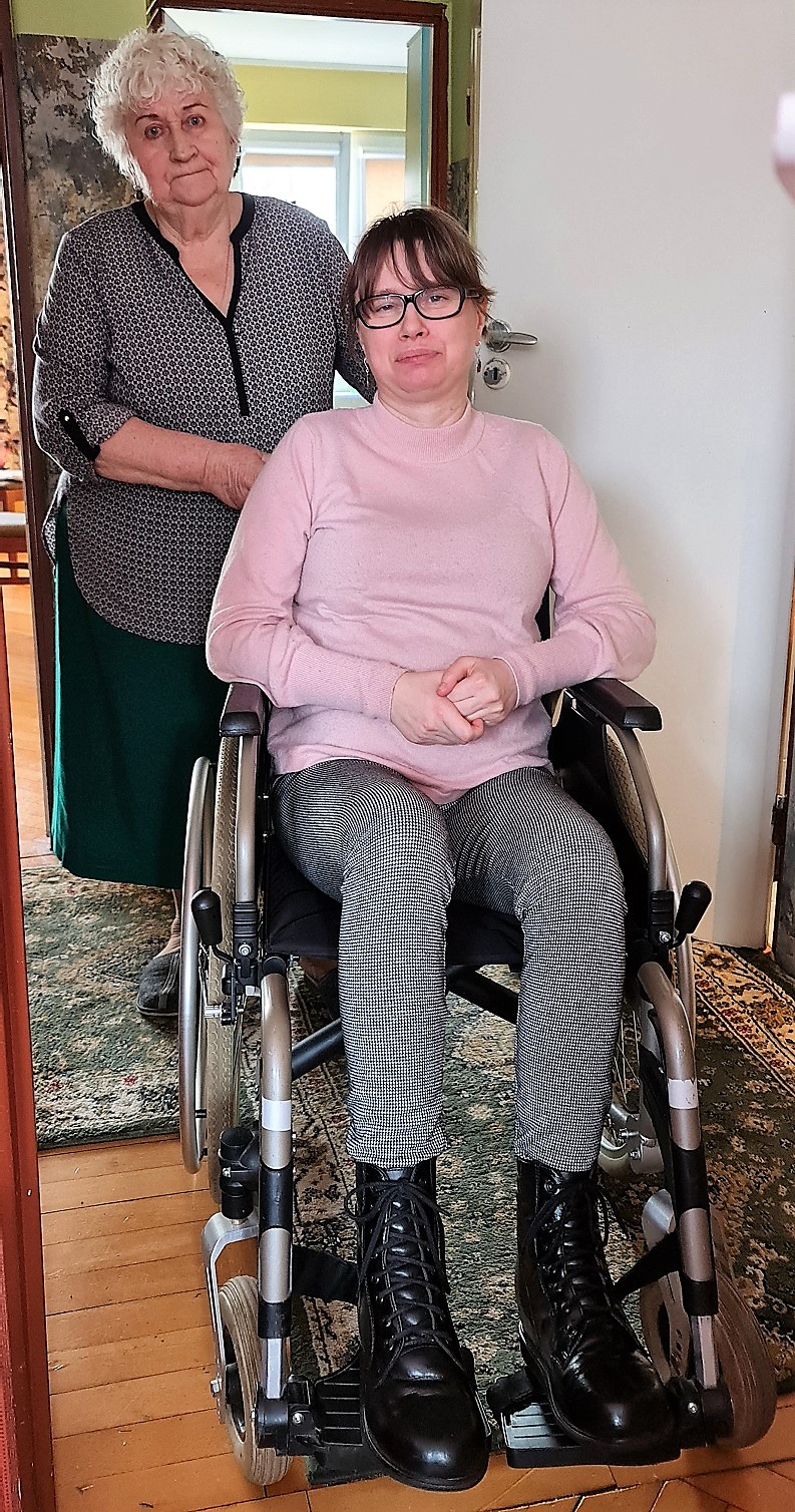 Agnieszka Turzyńska z mamą. fot. Zygmunt Gołąb&nbsp;