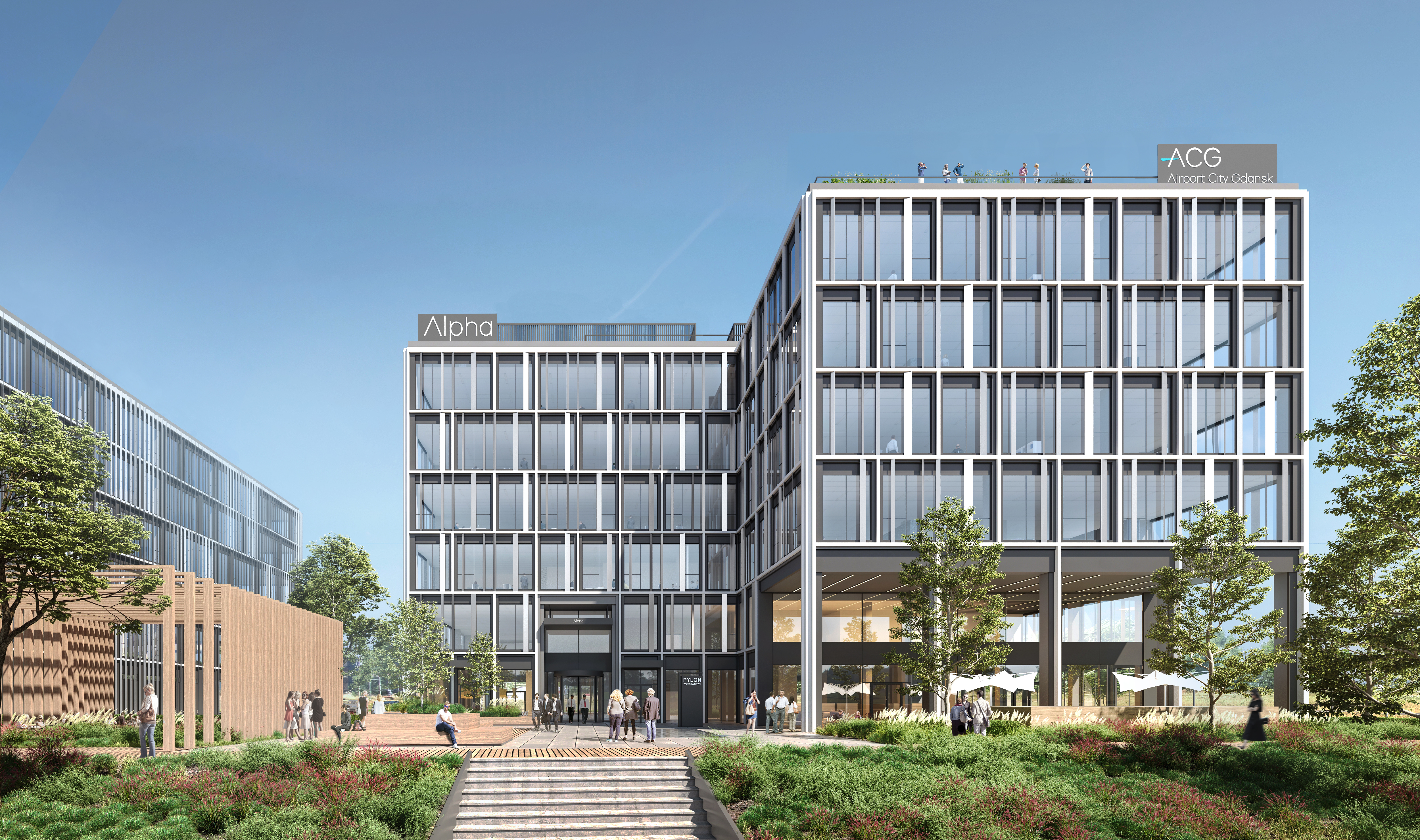 Wizualizacja budynk&oacute;w Airport City Gdańsk, mat. prasowe