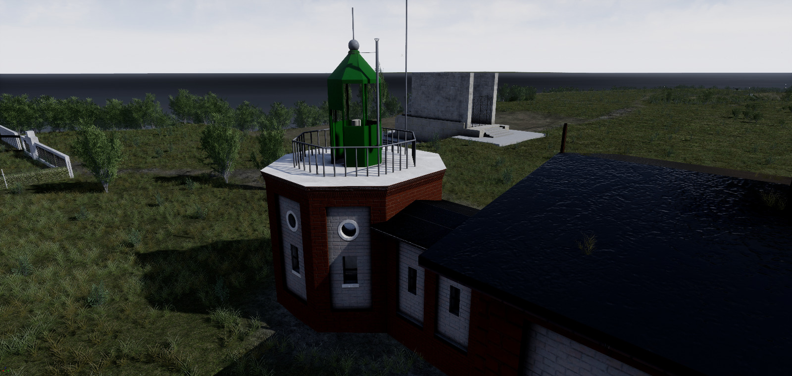 Latarnia morska na Oksywiu - wirtualna rekonstrukcja. Źr&oacute;dło: Stowarzyszenie Wiatr od morza