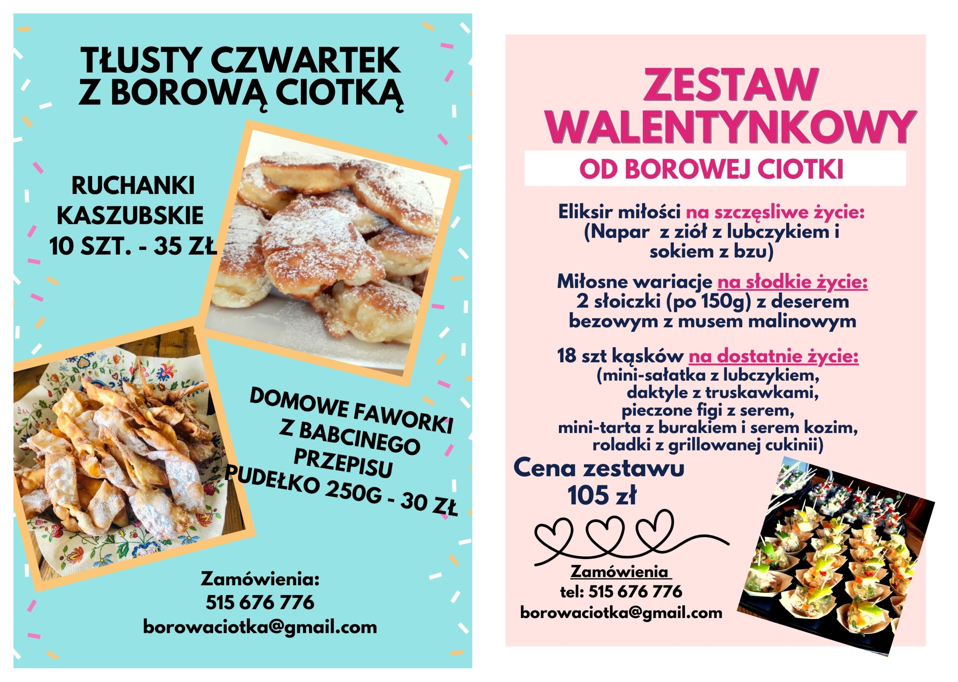 Oferta kulinarna Karczmy Borowej Ciotki, źr&oacute;dło Karczma Borowej Ciotki