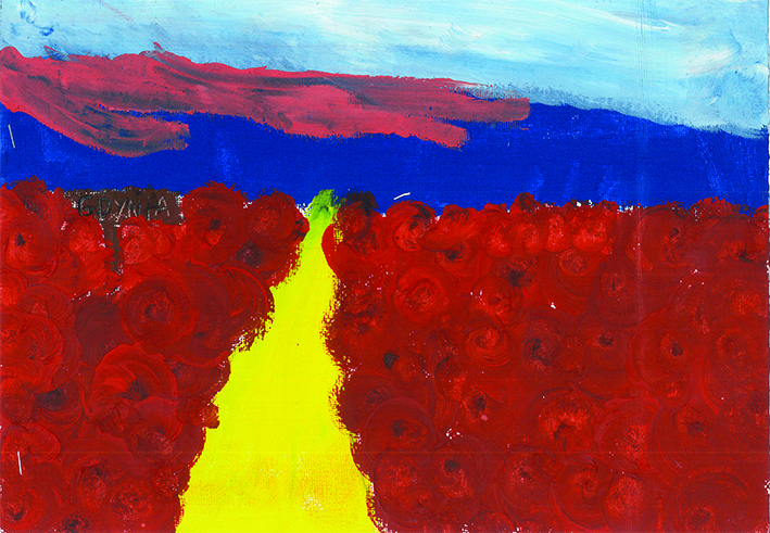 ż&oacute;łta rzeka uchodząca do morza