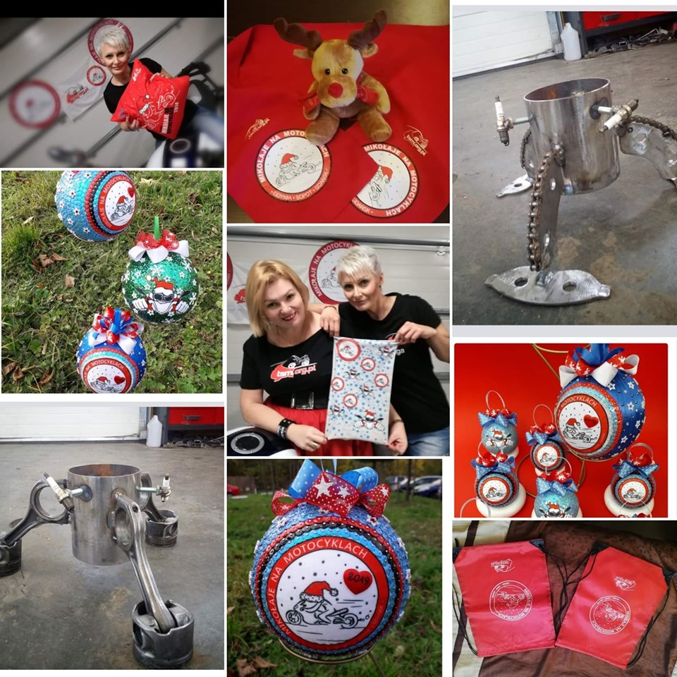 Gadżety // fot. www.facebook.com/MikolajeNaMotocyklach