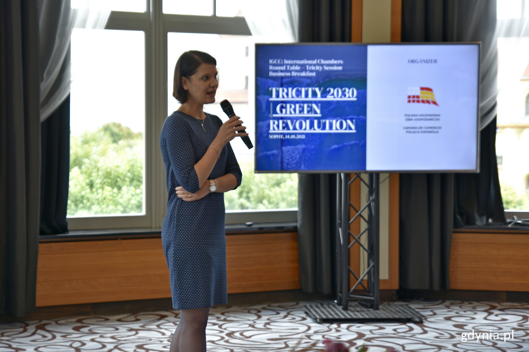 Katarzyna Gruszecka-Spychała, wiceprezydent Gdyni ds. gospodarki podczas spotkania w ramach IGCC // fot. Magdalena Czernek