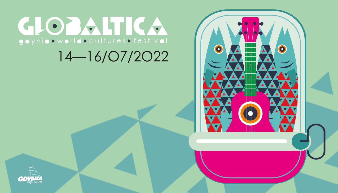 Grafika promująca festiwal Globaltica 2022