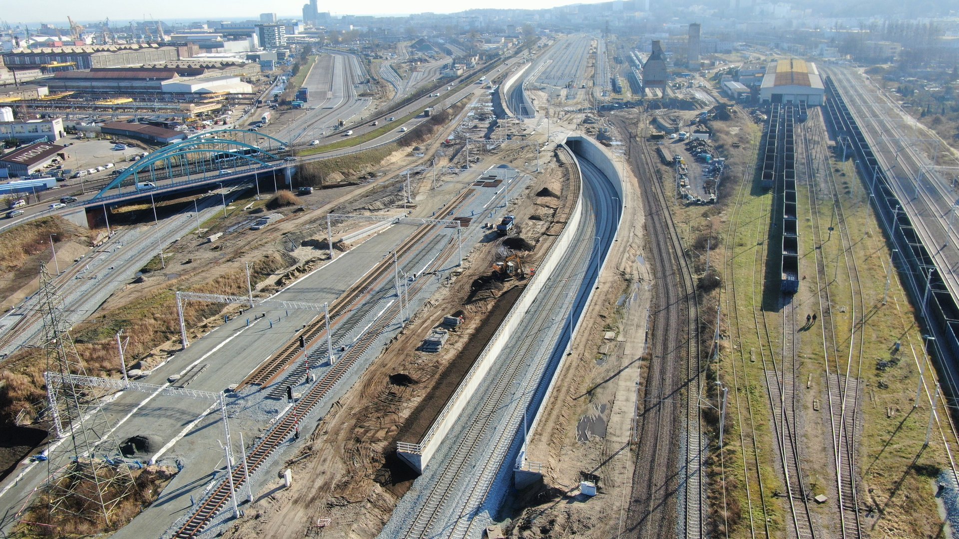 Nowa infrastruktura dla pociąg&oacute;w towarowych zmierzających do Portu Gdynia, fot. Szymon Danielek / mat. prasowe PKP PLK