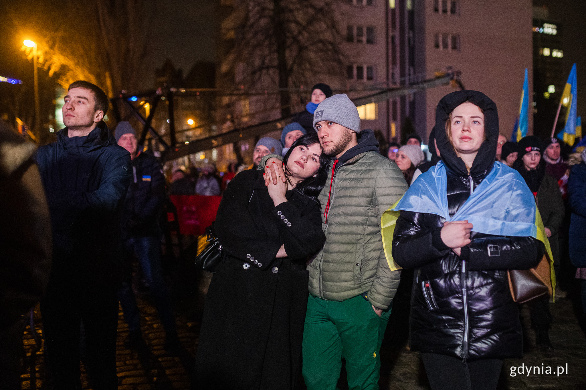 Wiec solidarności z Ukrainą. Fot. Karol Stańczak