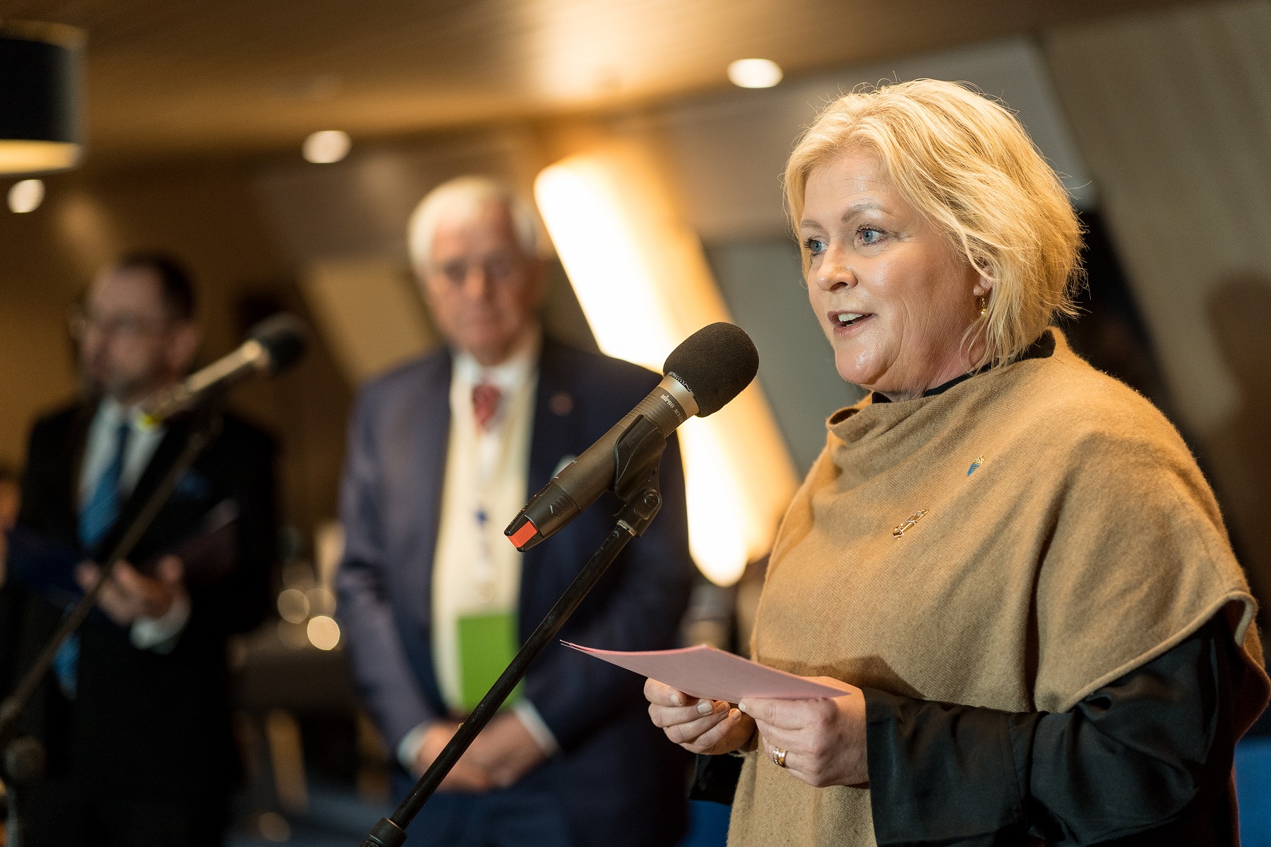 Na zdj. Ulrica Messing, wojewoda regionu Blekinge i matka chrzestna&nbsp;statku &bdquo;Stena Ebba&rdquo;