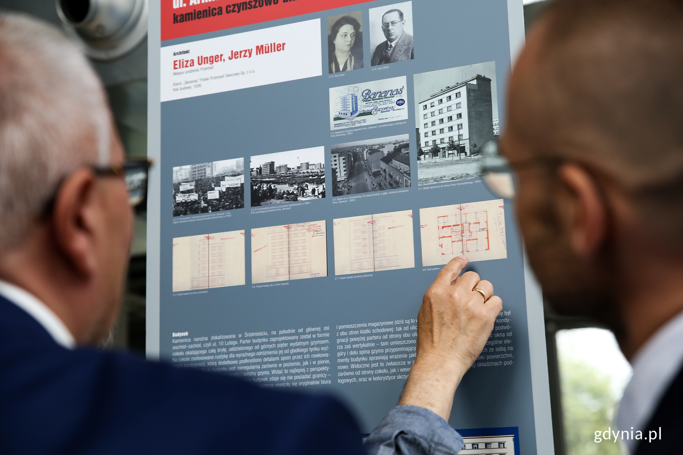 Plansza poświęcona Elizie Unger. Fot. Przemysław Kozłowski