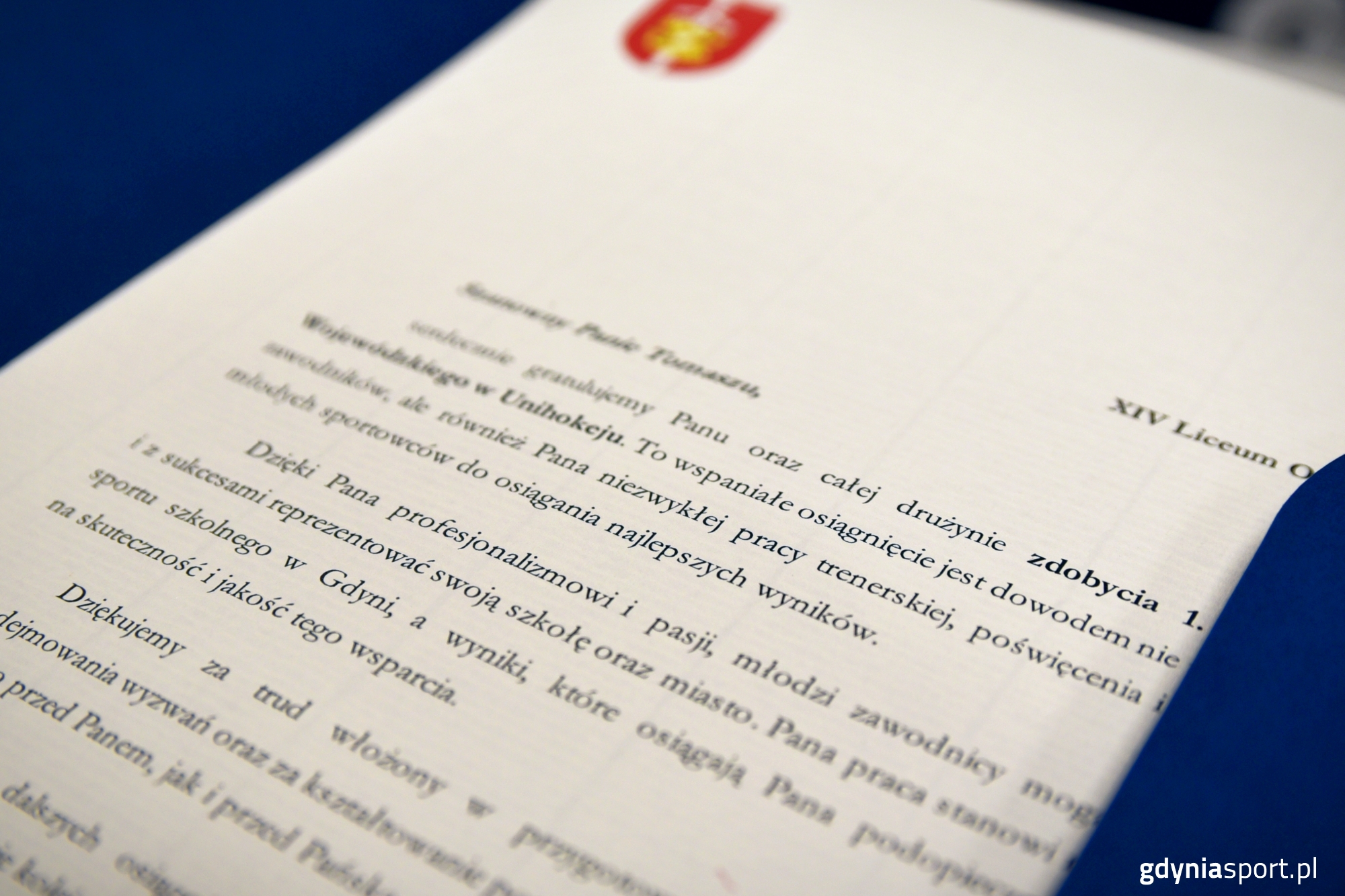 List dla jednej z plac&oacute;wek