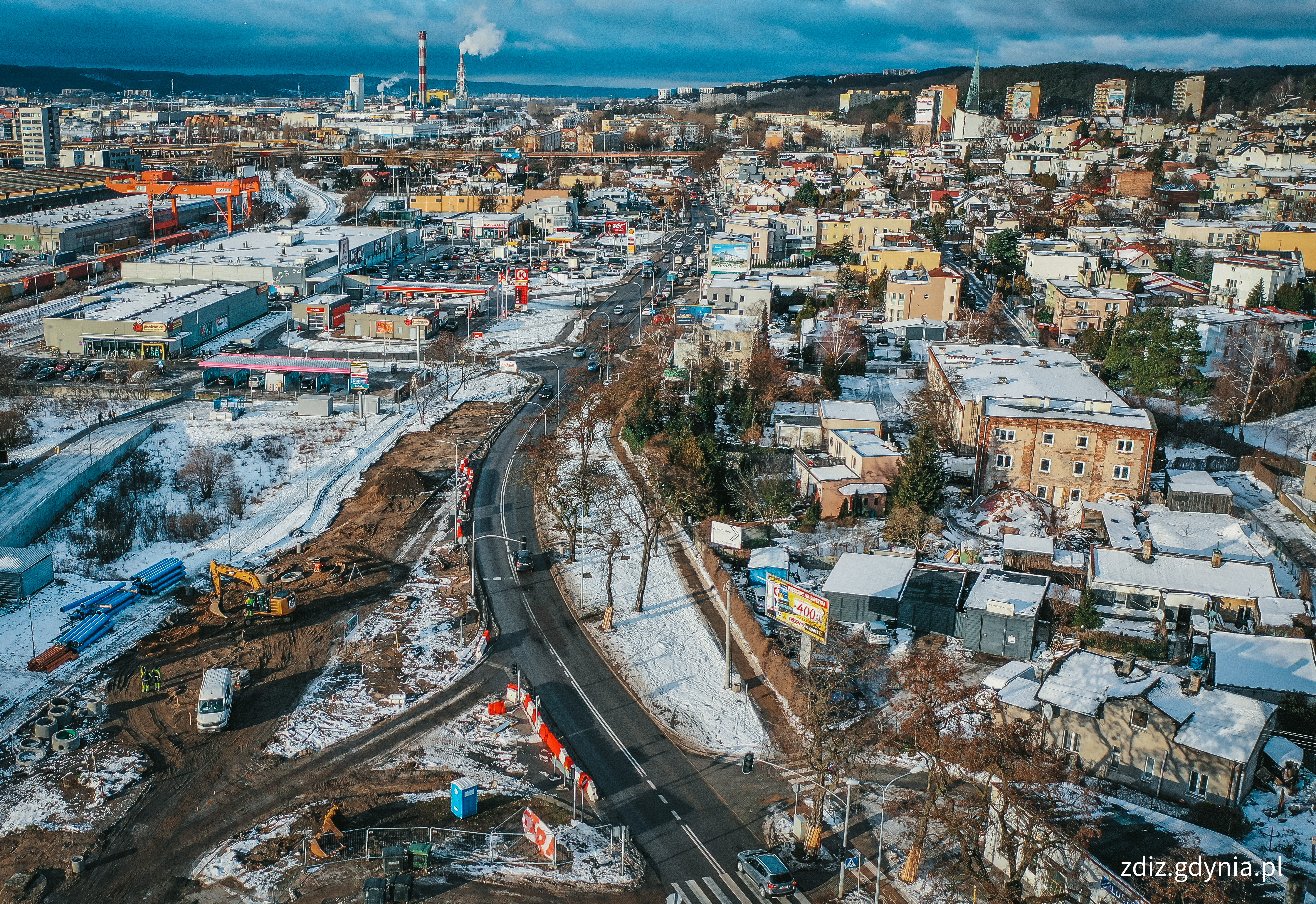 rozbudowywana ulica Unruga// fot. M. Mielewski