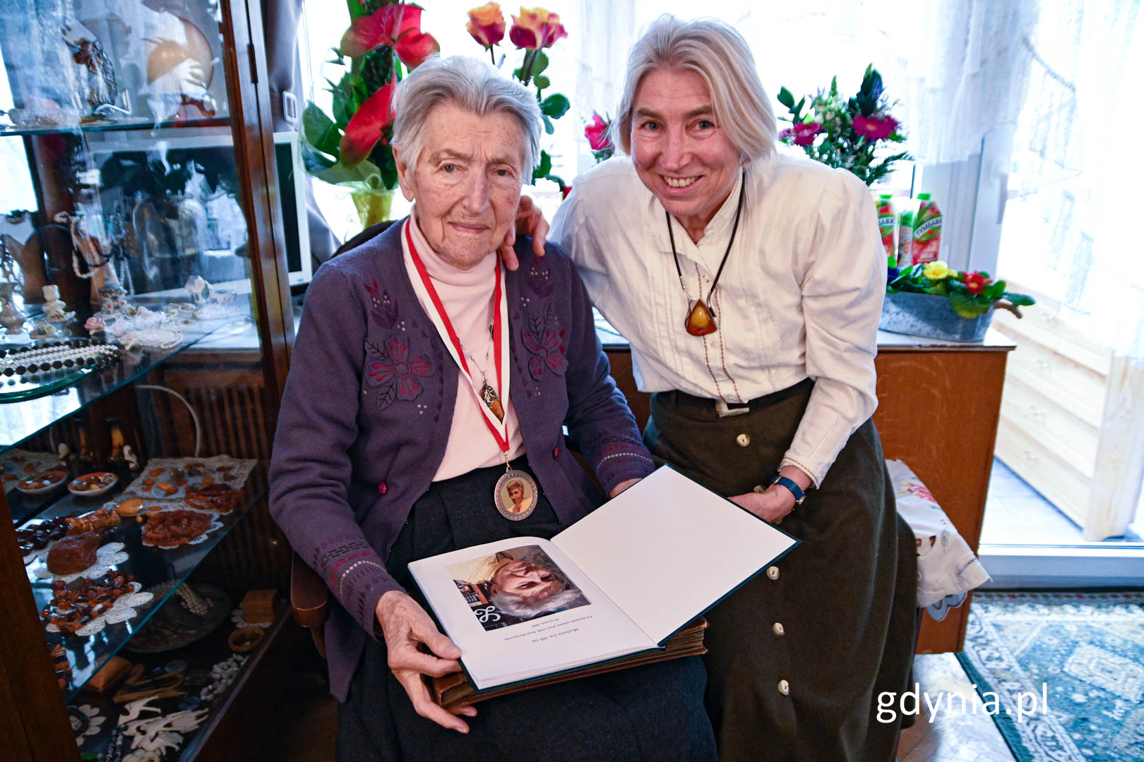 Pani Modesta wraz z c&oacute;rką Anną (fot. Michał Sałata)