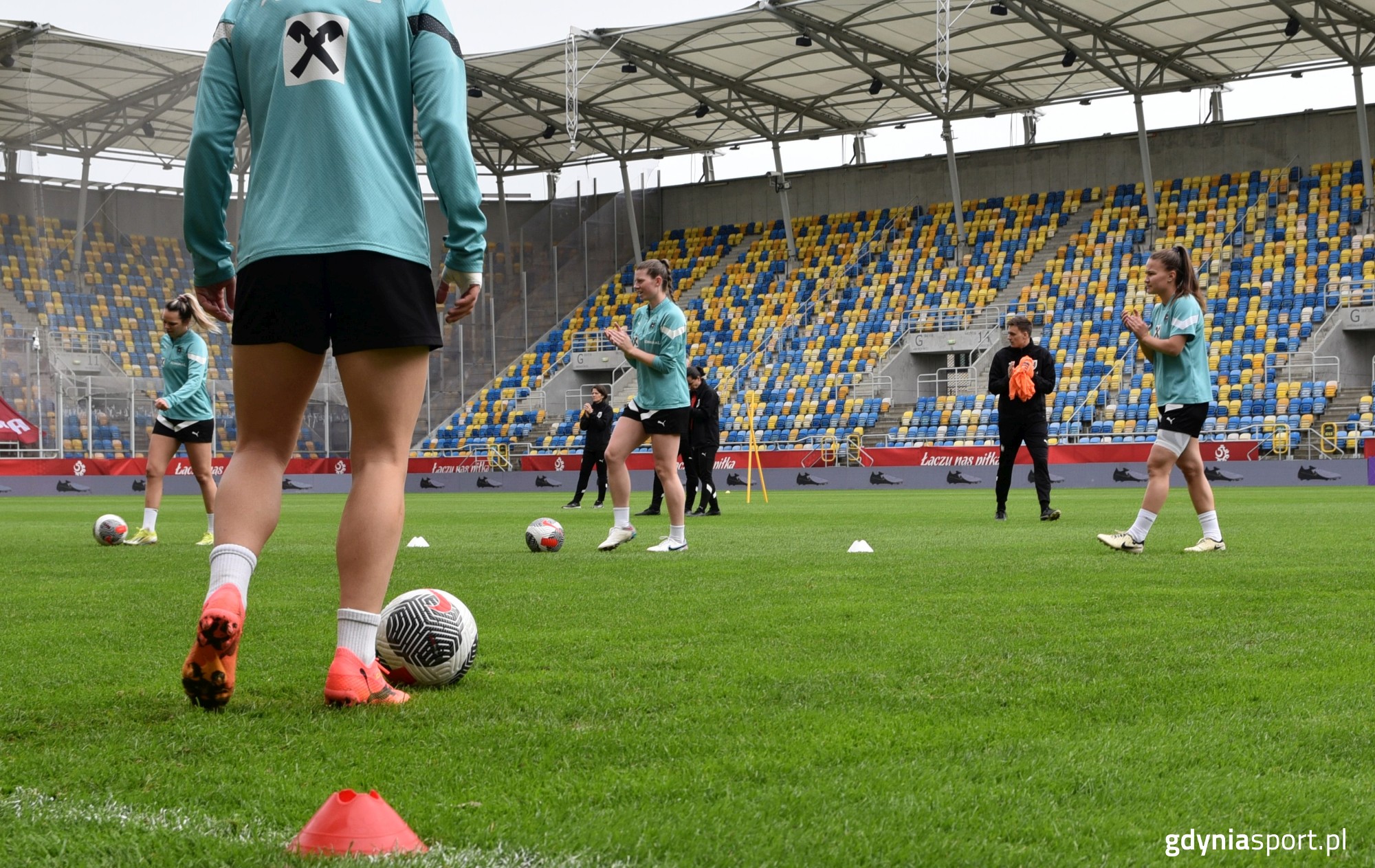 zawodniczki Austrii podczas treningu