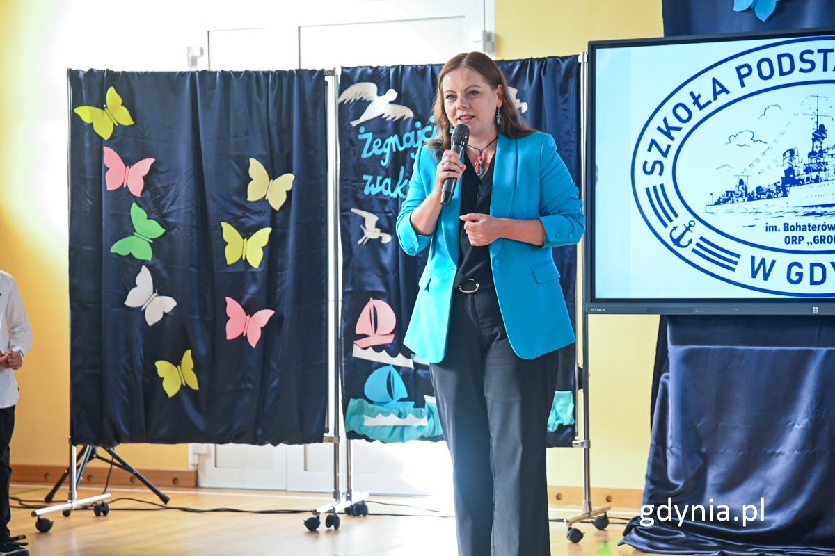 Prezydent Gdyni Aleksandra Kosiorek w SP 11