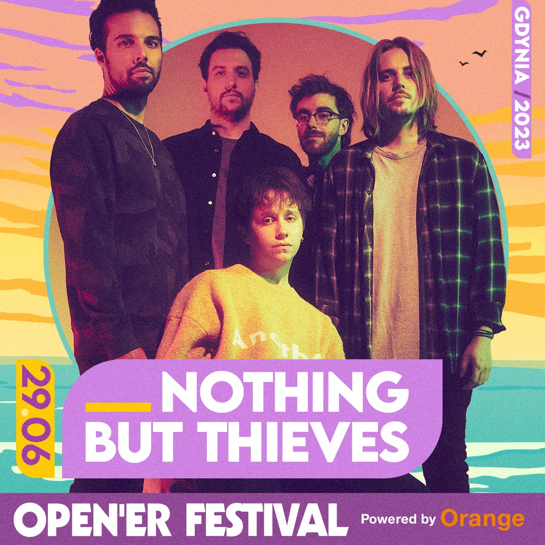Zesp&oacute;ł Nothing But Thieves zagra na Open'er Festivalu 29 czerwca 2023 roku na Tent Stage // materiały organizatora