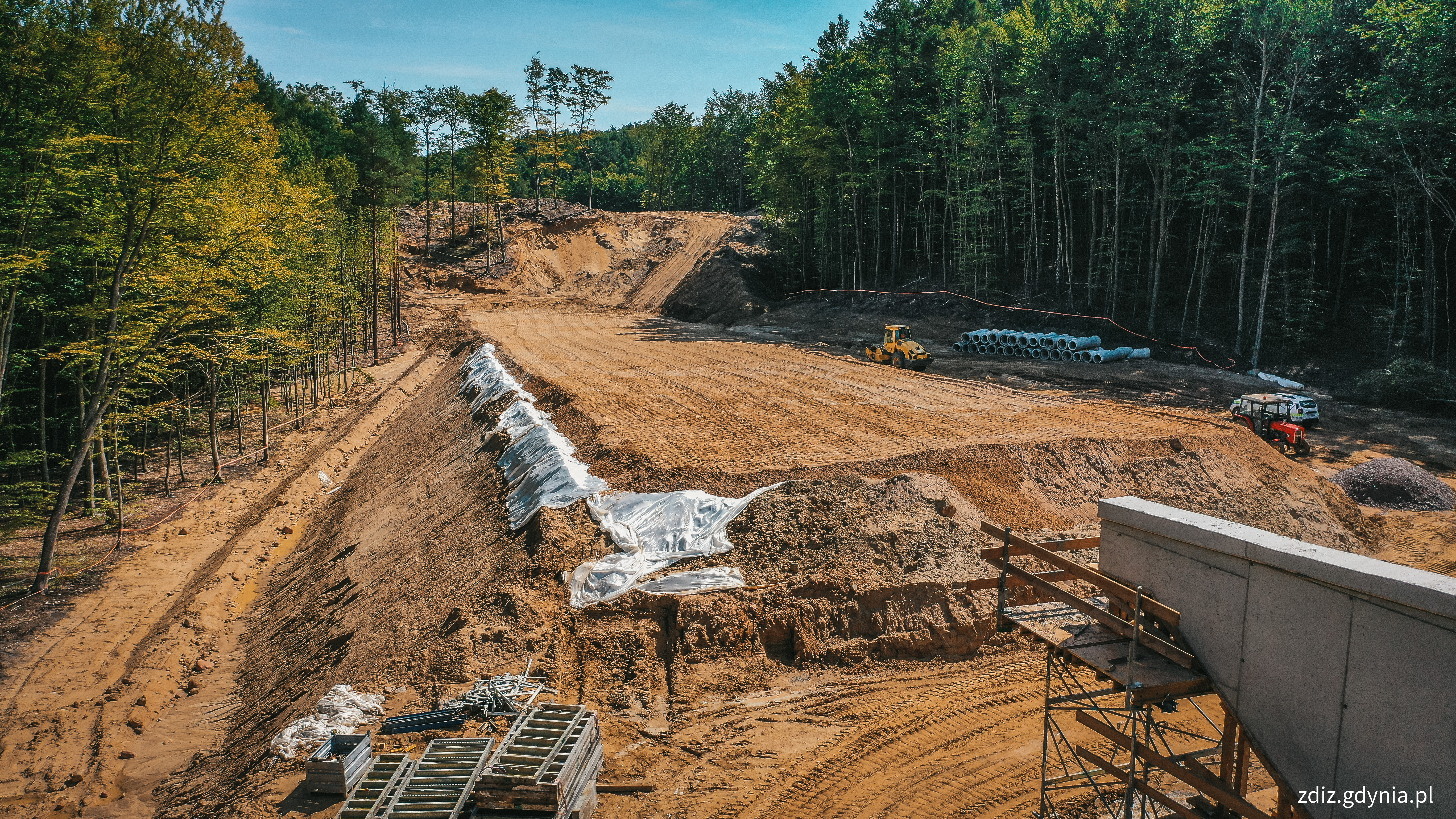 prace przy obiekcie mostowym na ul. Witomińskiej, fot. M.Mielewski, ZDIZ Gdynia