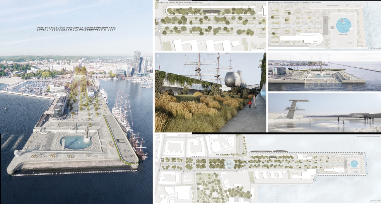 Druga nagroda - koncepcja autorstwa zespołu Dominik Sędzicki, Jarosław Bąkowski, Aleksander Bielawski, Michał Lubas, Maja Karoń i Natalia Gruchała