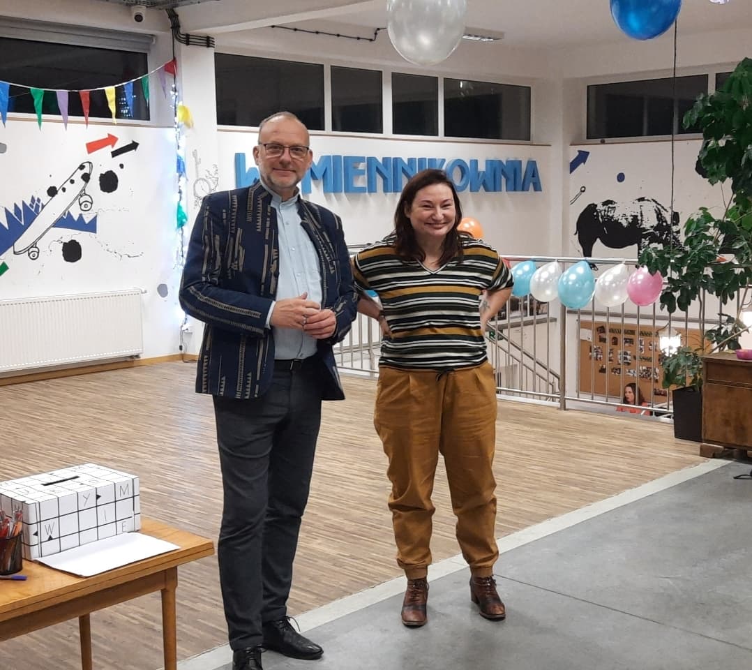 Michał Guć, wiceprezydent Gdyni ds. innowacji i Aleksandra Markowska, dyrektor LIS