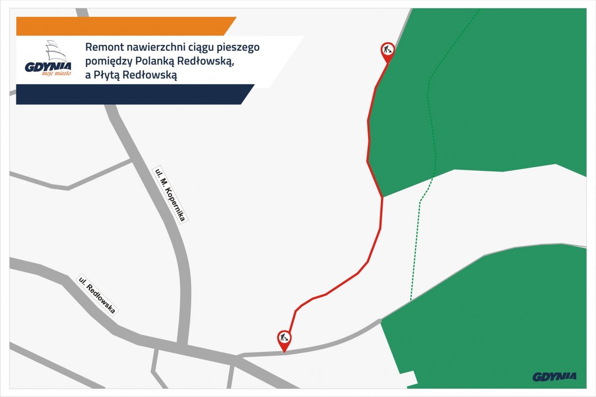 mapa realizacji inwestycji, mat. #dzielnicewGdyni