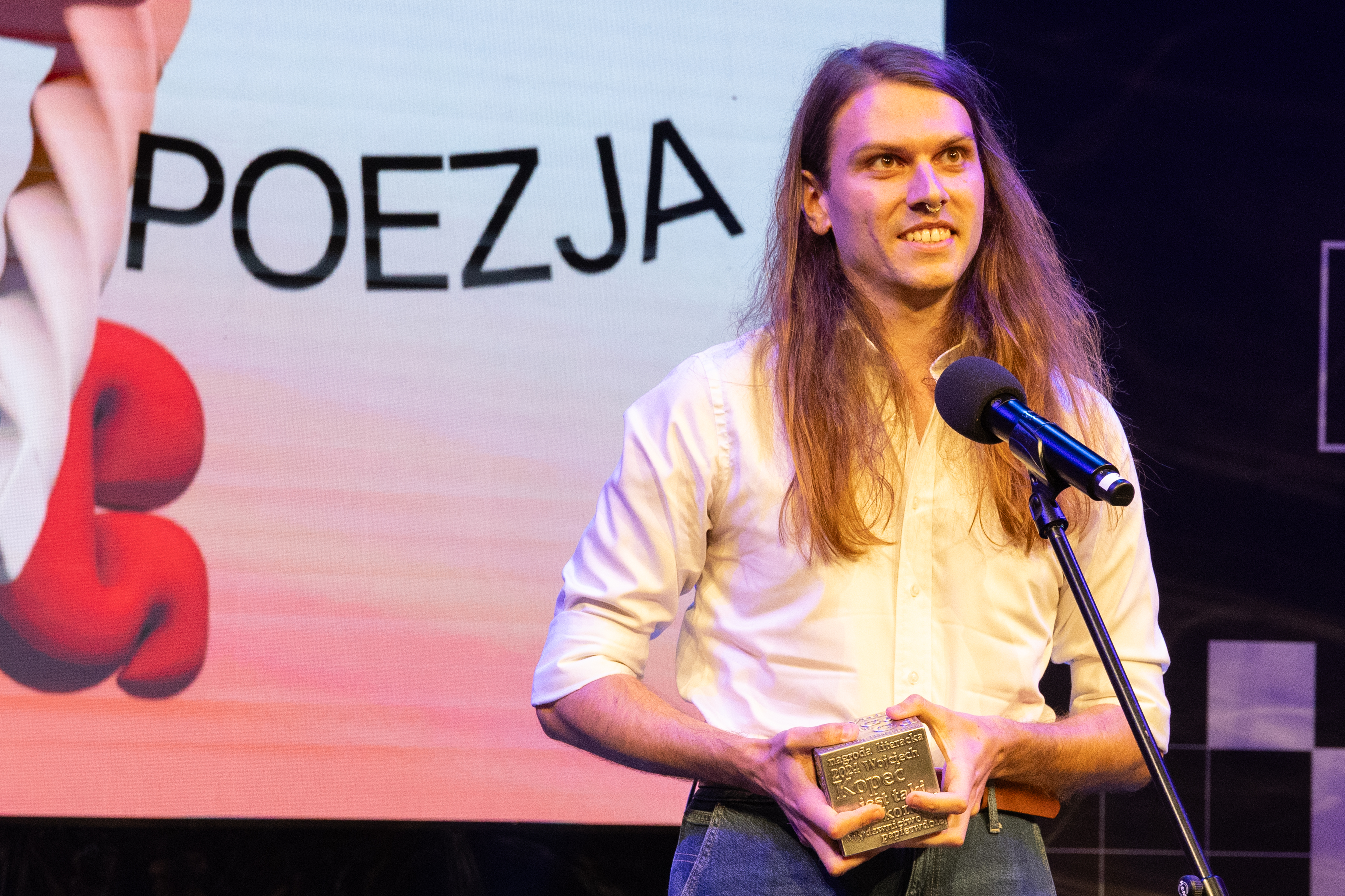 Wojciech Kopeć, laureat NLG 2024 (fot. Anna Rezulak)