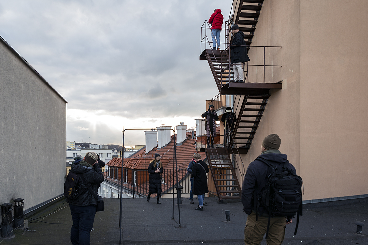 Taras na dachu domu mieszkalnego przy ul. Świętojańskiej 2. Fot. Przemysław Kozłowski
