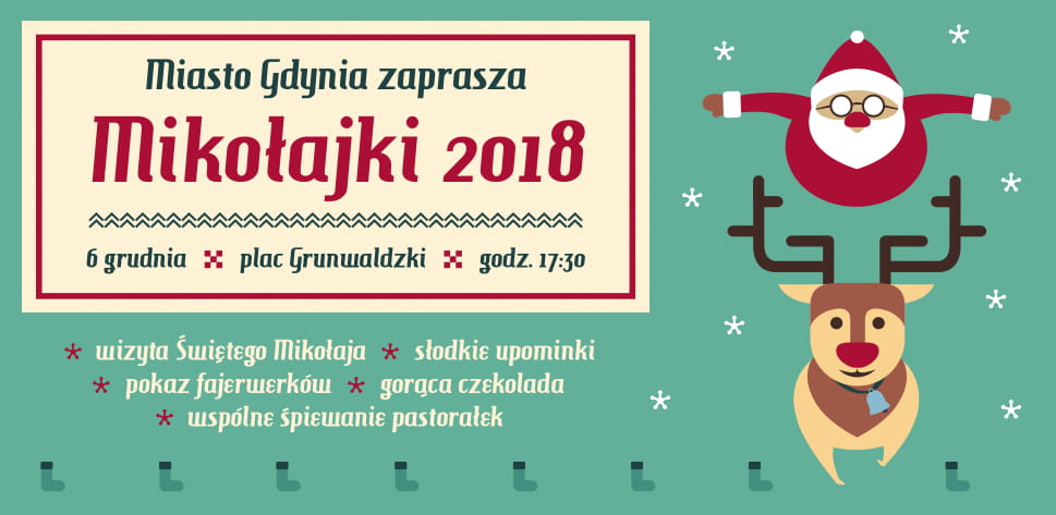 Dotarły do nas doniesienia, że Mikołaj w swoje święto wybiera się właśnie do Gdyni! Spotka się z nami 6 grudnia o godz. 17:30 na Placu Grunwaldzkim, fot. materiały prasowe