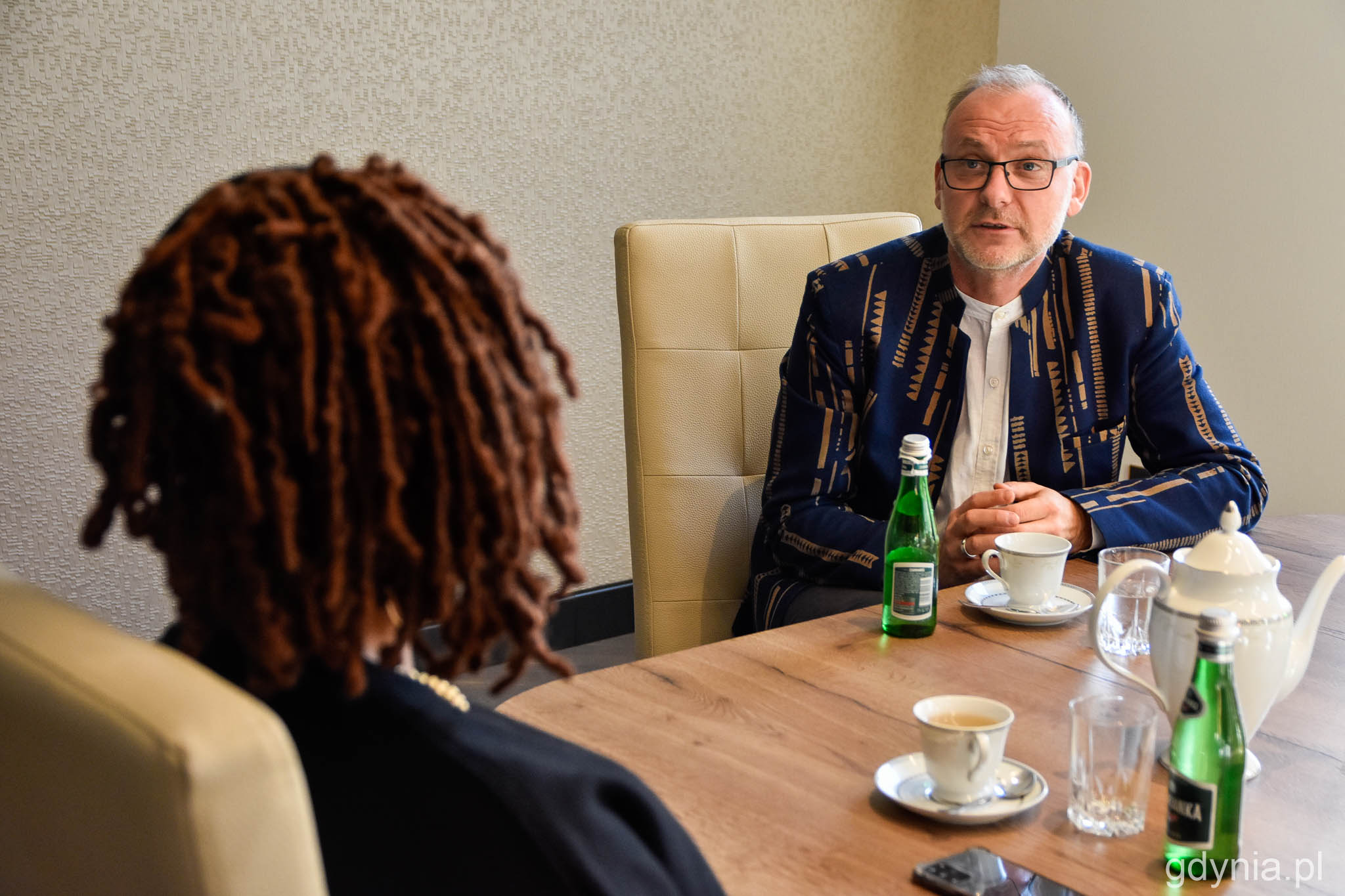 JE Nomvula Mngomezulu, Ambasador Republiki Południowej Afryki w Polsce gościła u wiceprezydenta Gdyni - Michała Gucia // fot. Paweł Kukla