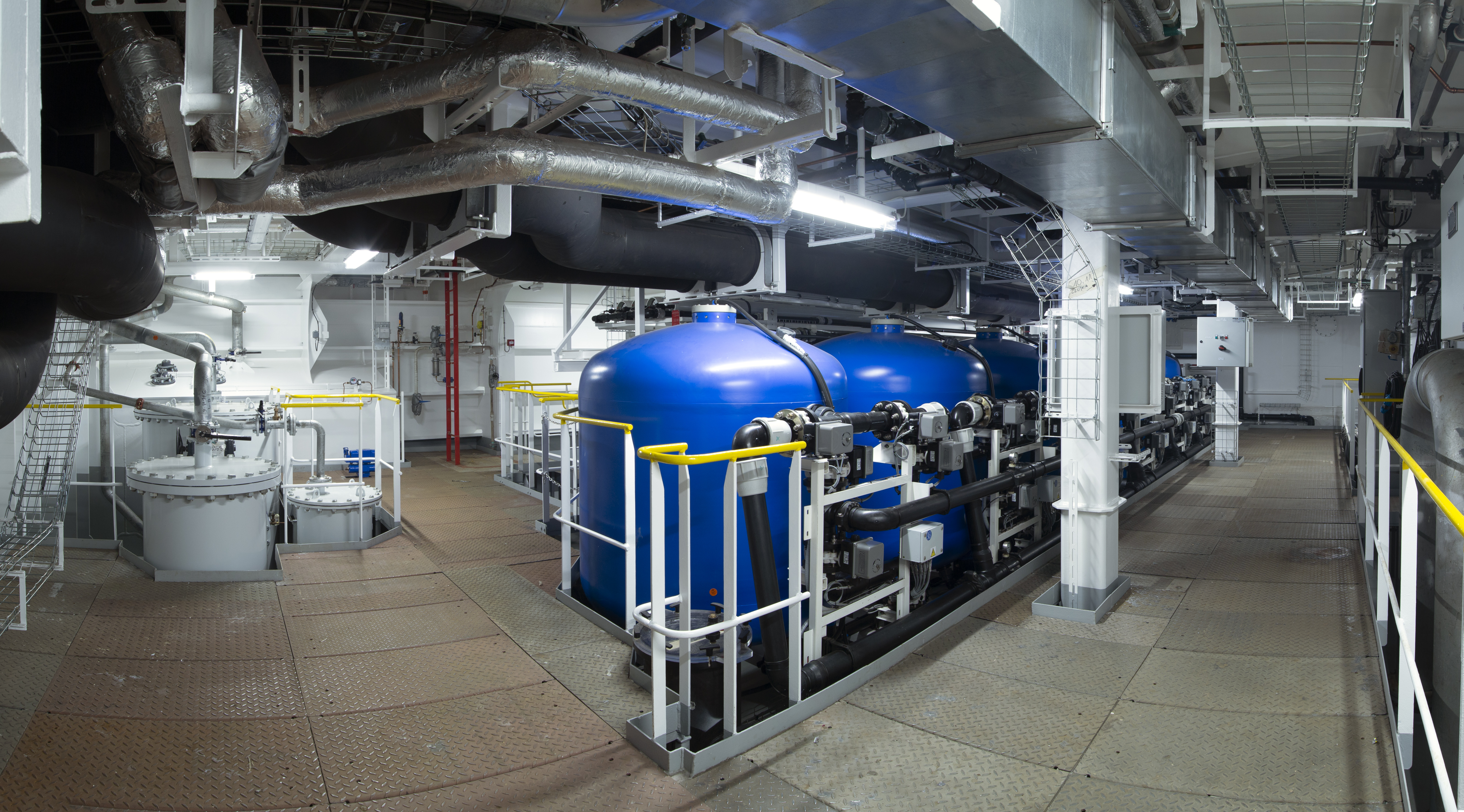 Wnętrza w pełni wyposażonego megabloku statku pasażerskiego, kt&oacute;ry powstał w gdyńskiej stoczni Crist, fot. stocznia Crist / mat. prasowe