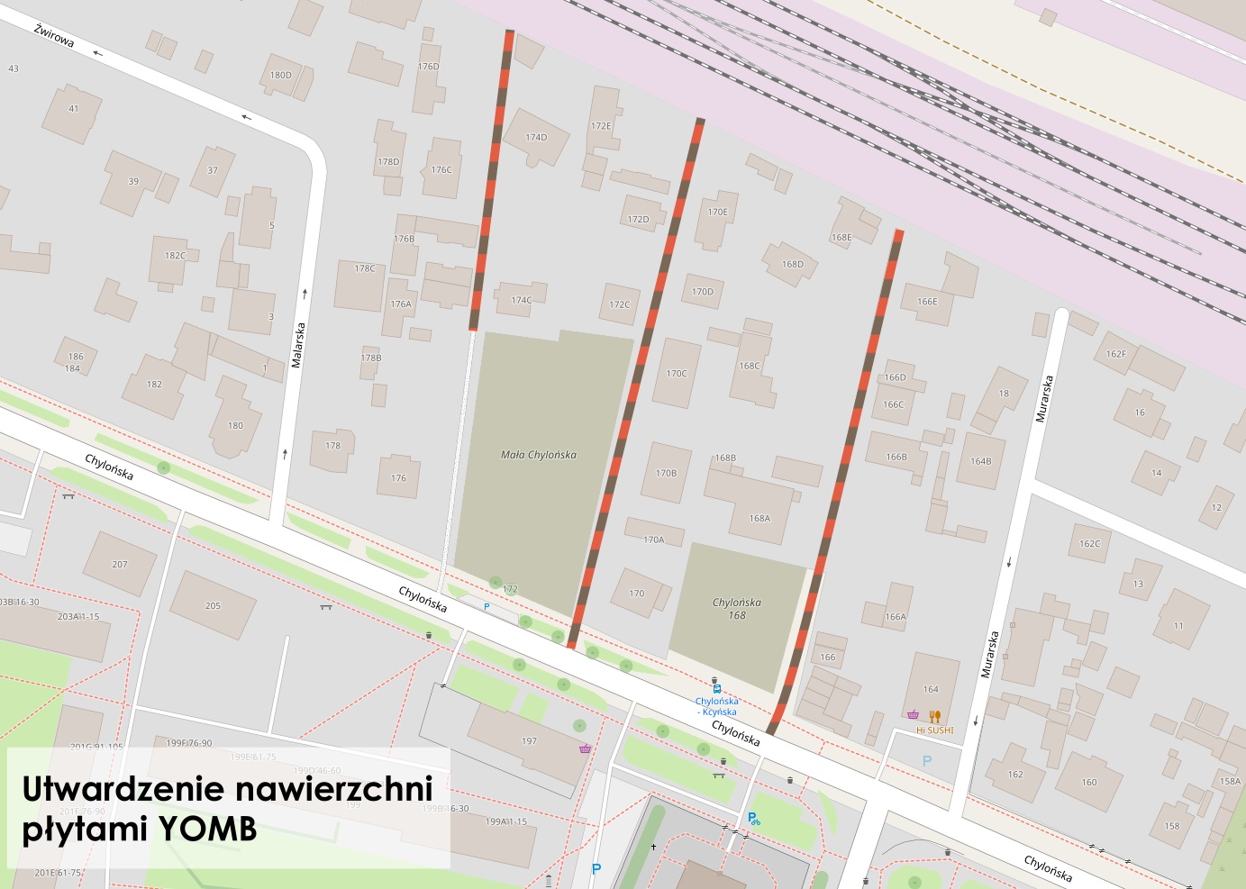 schemat, mapa z zaznaczonymi miejscami