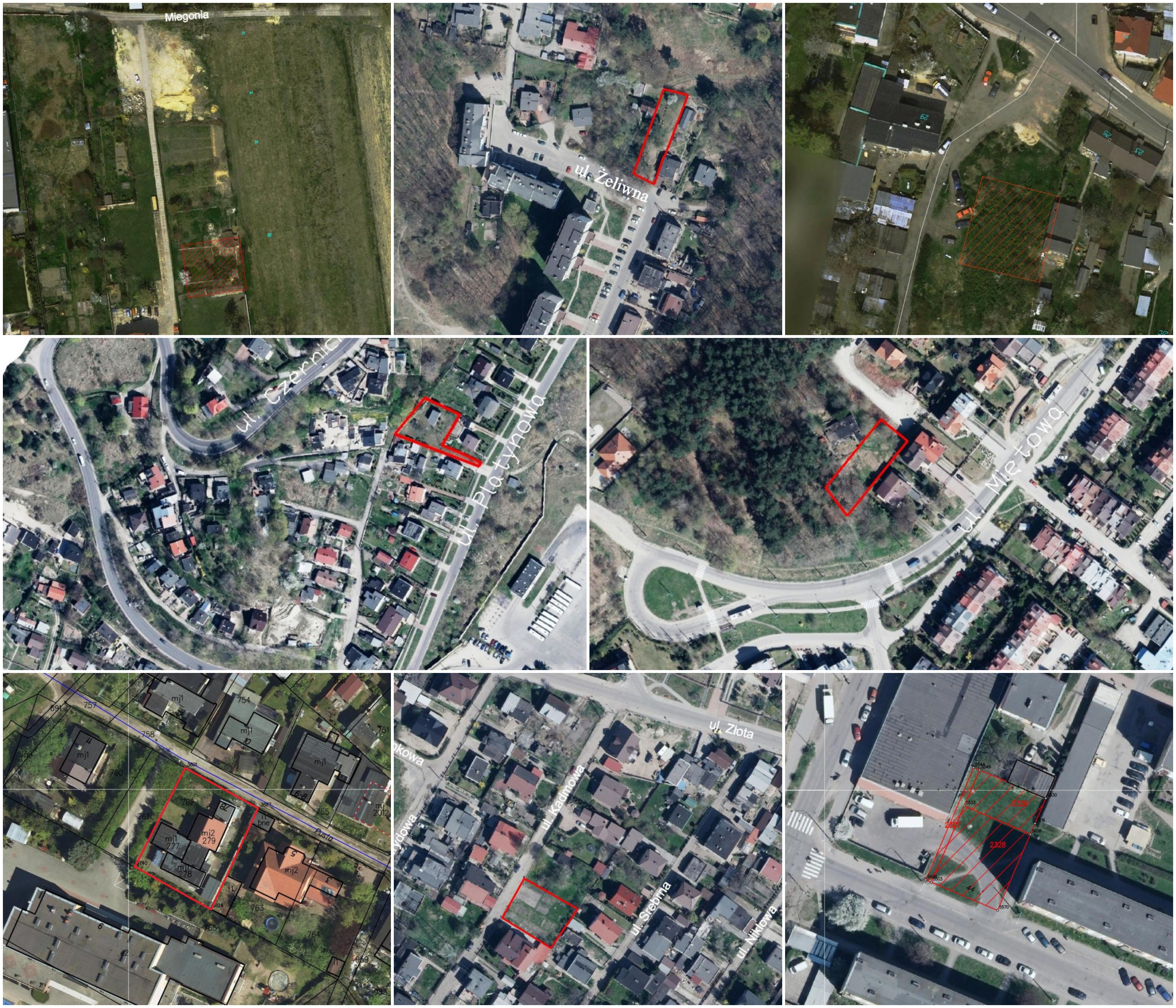 Część z działek wystawionych do licytacji, fot. investgdynia.pl