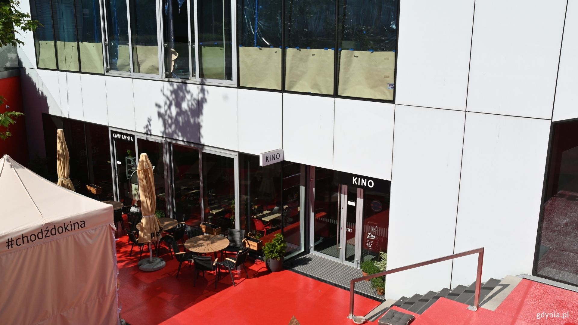 Czerwone Patio w GCF. Fot. Magda Śliżewska 