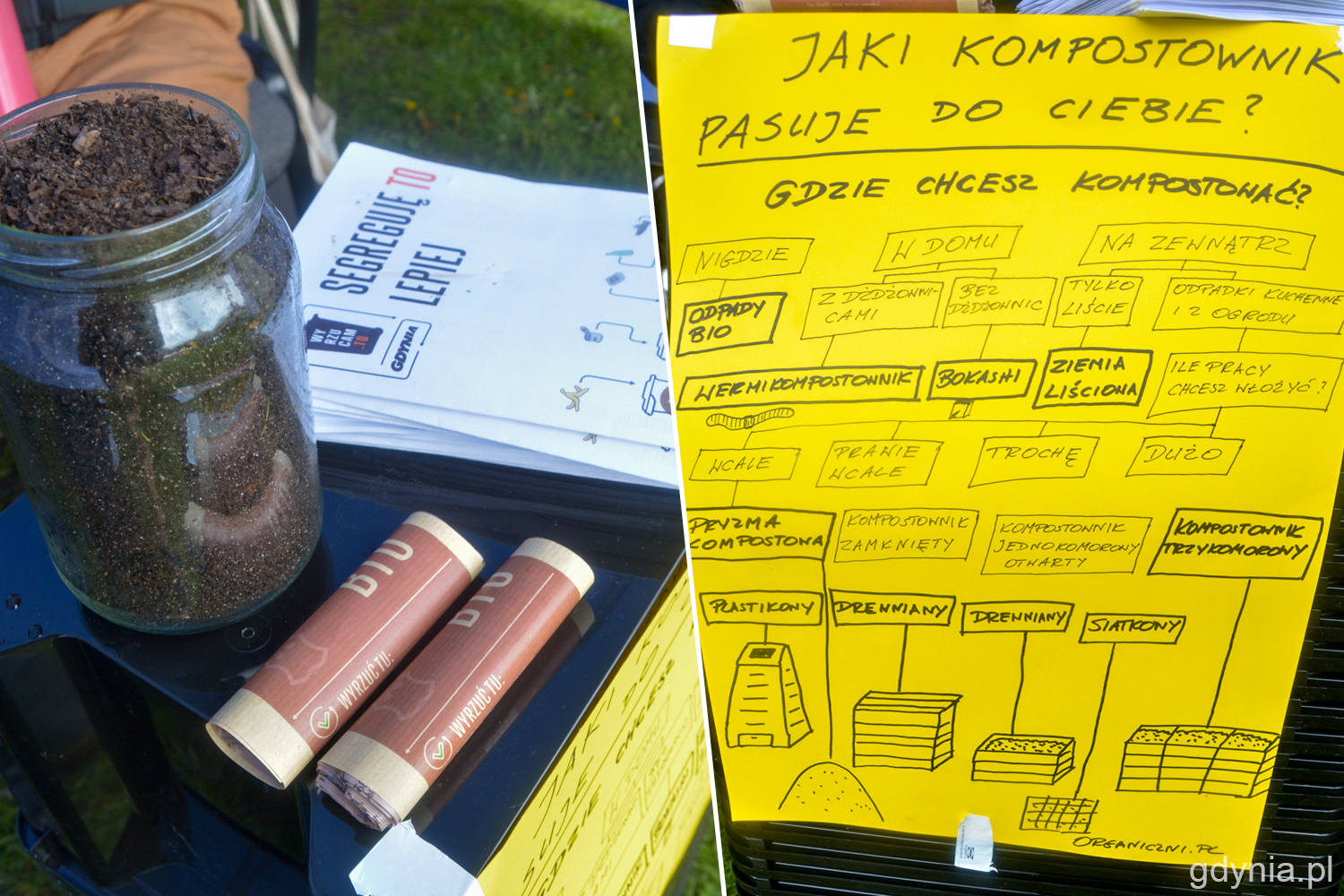 Uczestnicy warsztat&oacute;w mają okazję wykonać sw&oacute;j własny kompostownik domowy // fot. Paweł Kukla