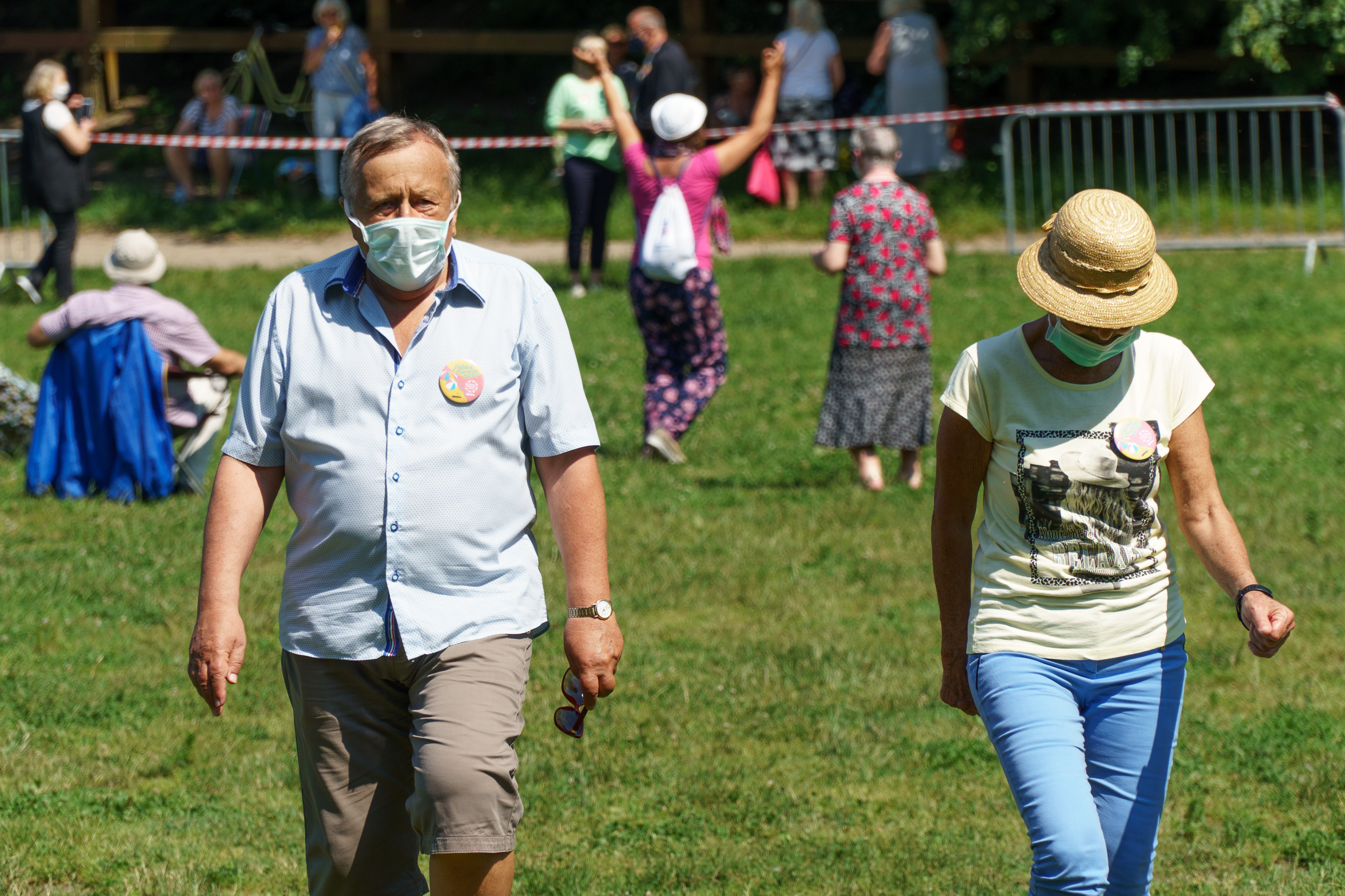 seniorzy podczas pikniku na Polance Redłowskiej // fot. Aleksander Trafas