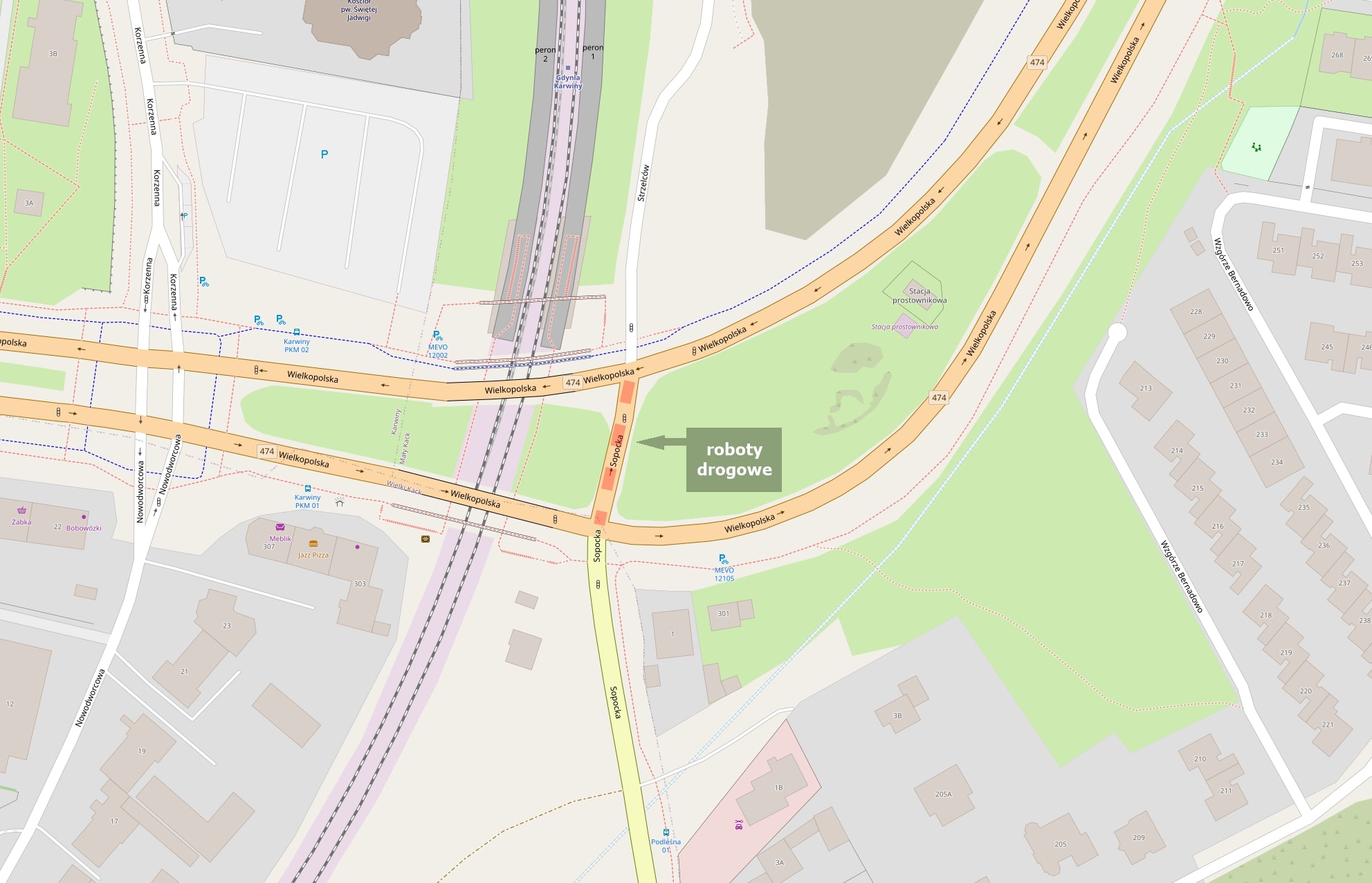 Przelotka&nbsp;między ulicami Sopocką i Strzelc&oacute;w