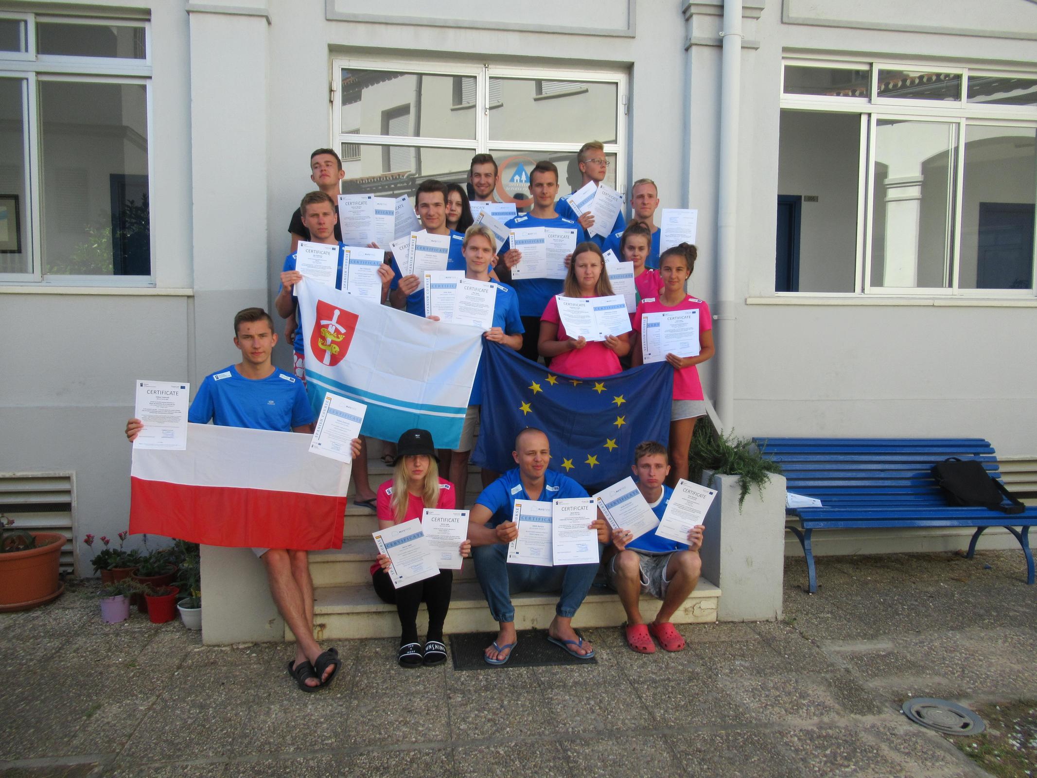 Młodzież ze Szk&oacute;ł Ekologiczno-Transportowych w Hiszpanii, projekt:" Stać się częścią globalnego rynku TSL &ndash; staże zagraniczne jako źr&oacute;dło praktycznego doświadczenia w zawodzie. Projekt dofinansowany ze środk&oacute;w POWER. 