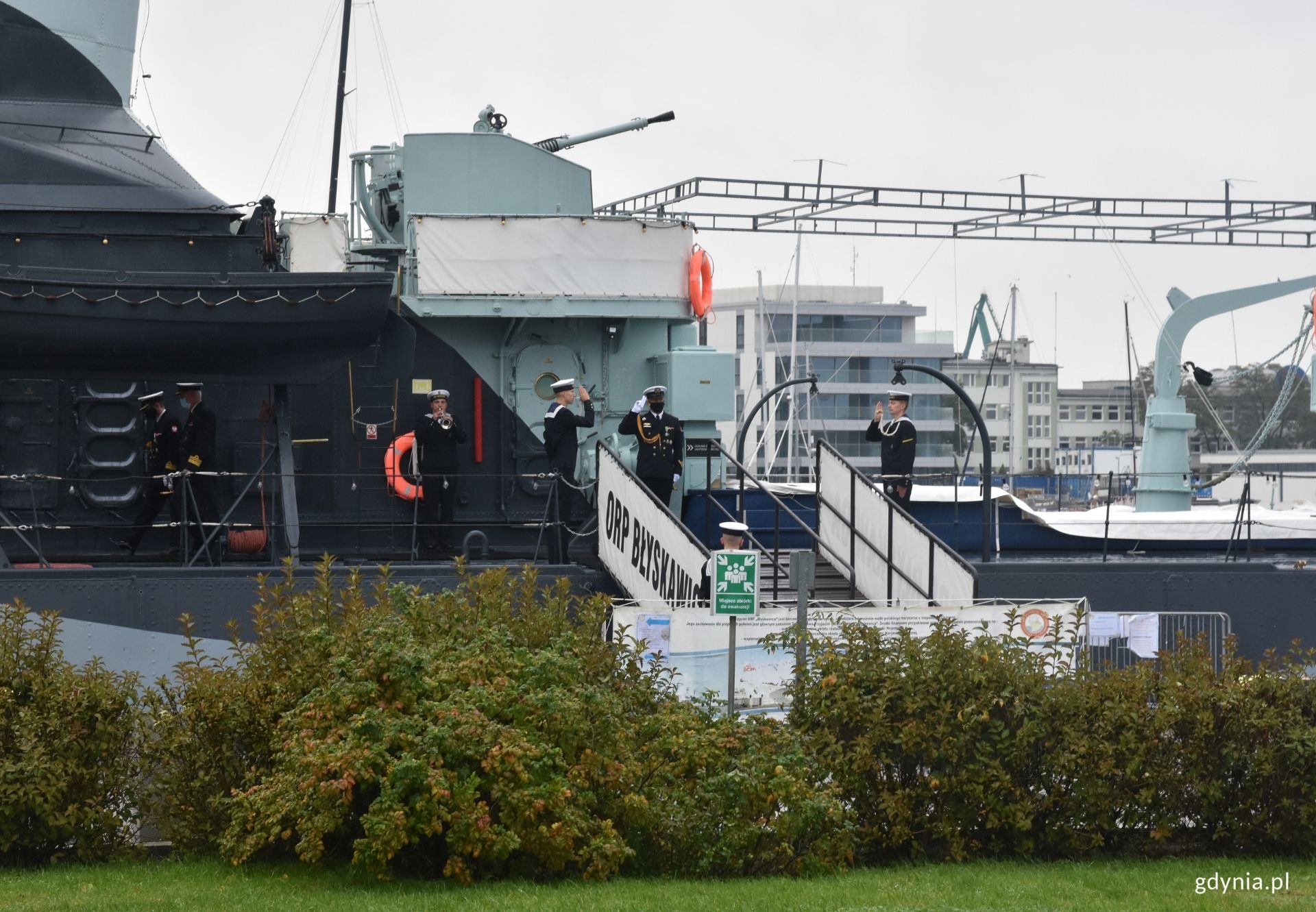 Uroczystość odbyła się w Gdyni, na pokładzie okrętu ORP &bdquo;Błyskawica", fot. Magda Śliżewska