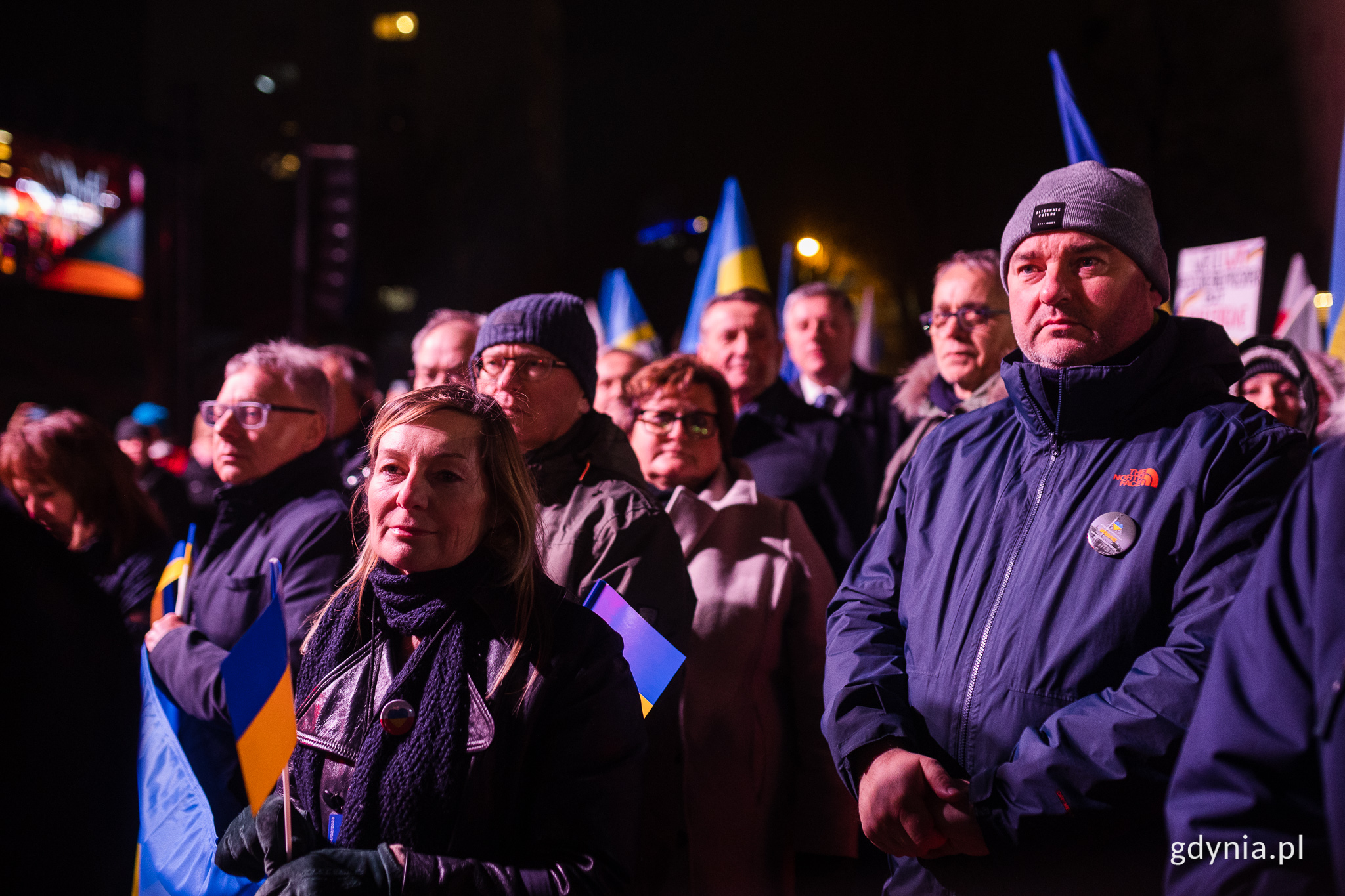 Wiec solidarności z Ukrainą. Fot. Karol Stańczak