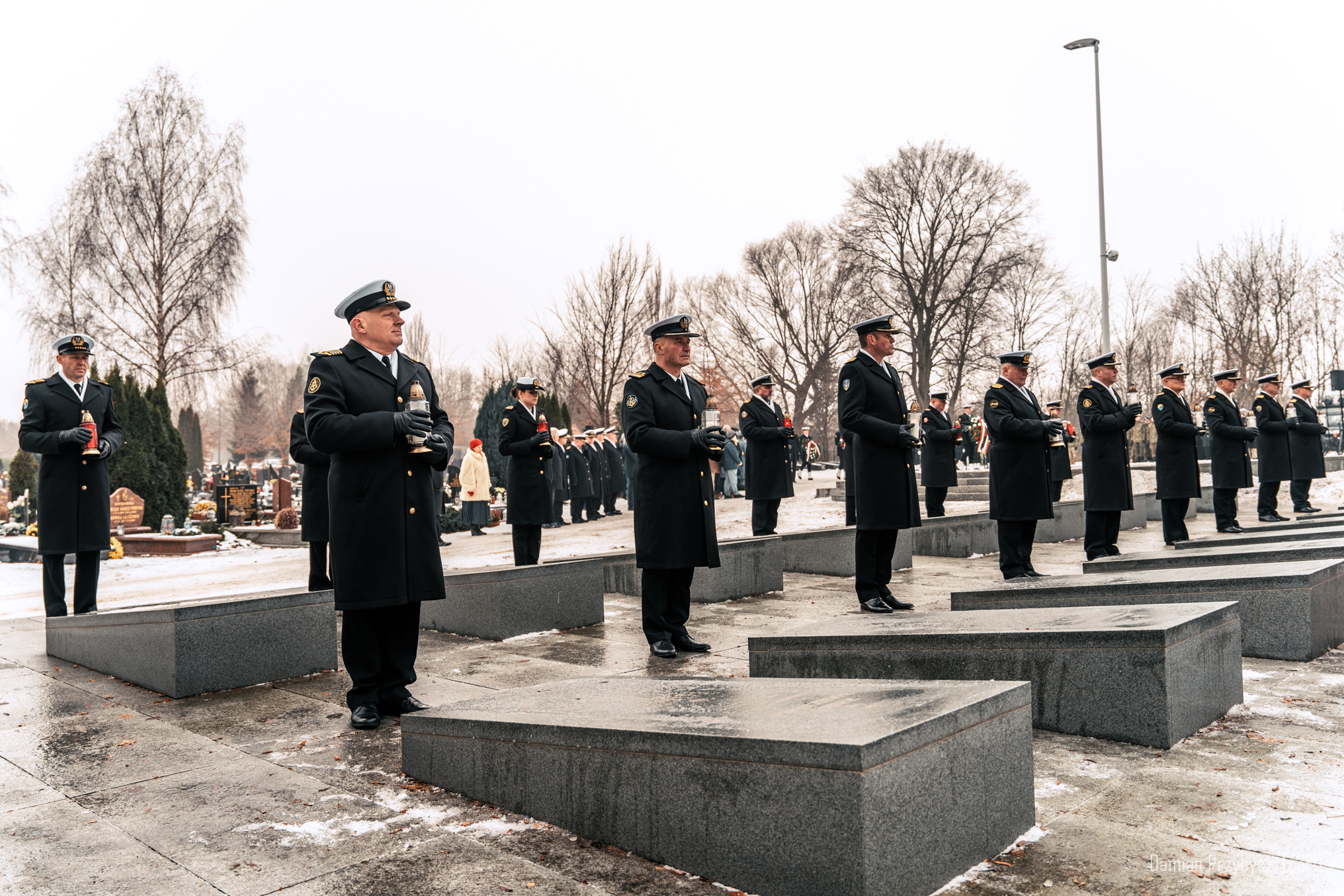 Uroczystości wojskowe na Cmentarzu MW w Gdyni Oksywiu. Fot. Damian Przybysz / 3 FO