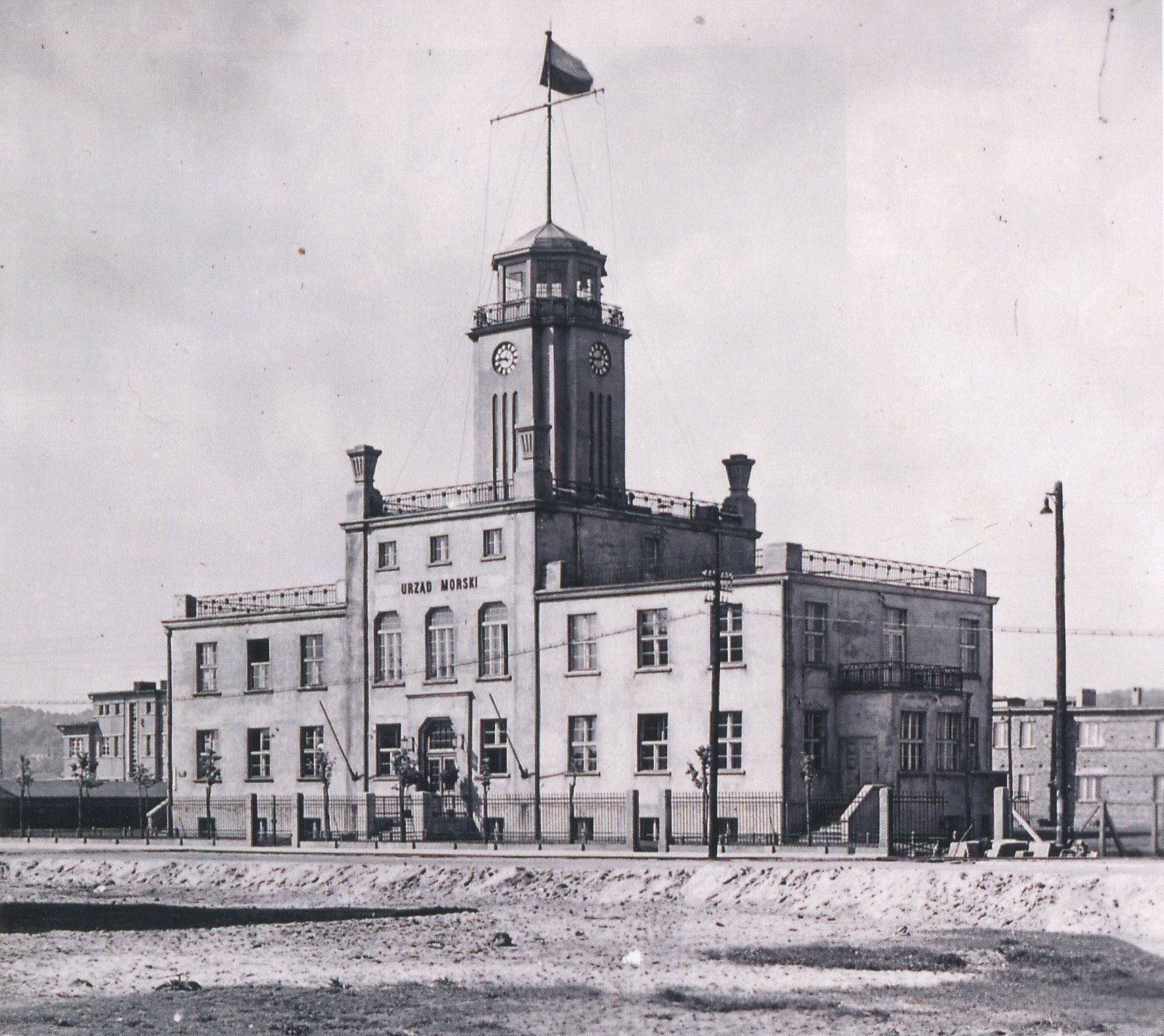 Gmach Urzędu Morskiego na przedwojennej fotografii. Źr&oacute;dło: Agencja Rozowju Gdyni