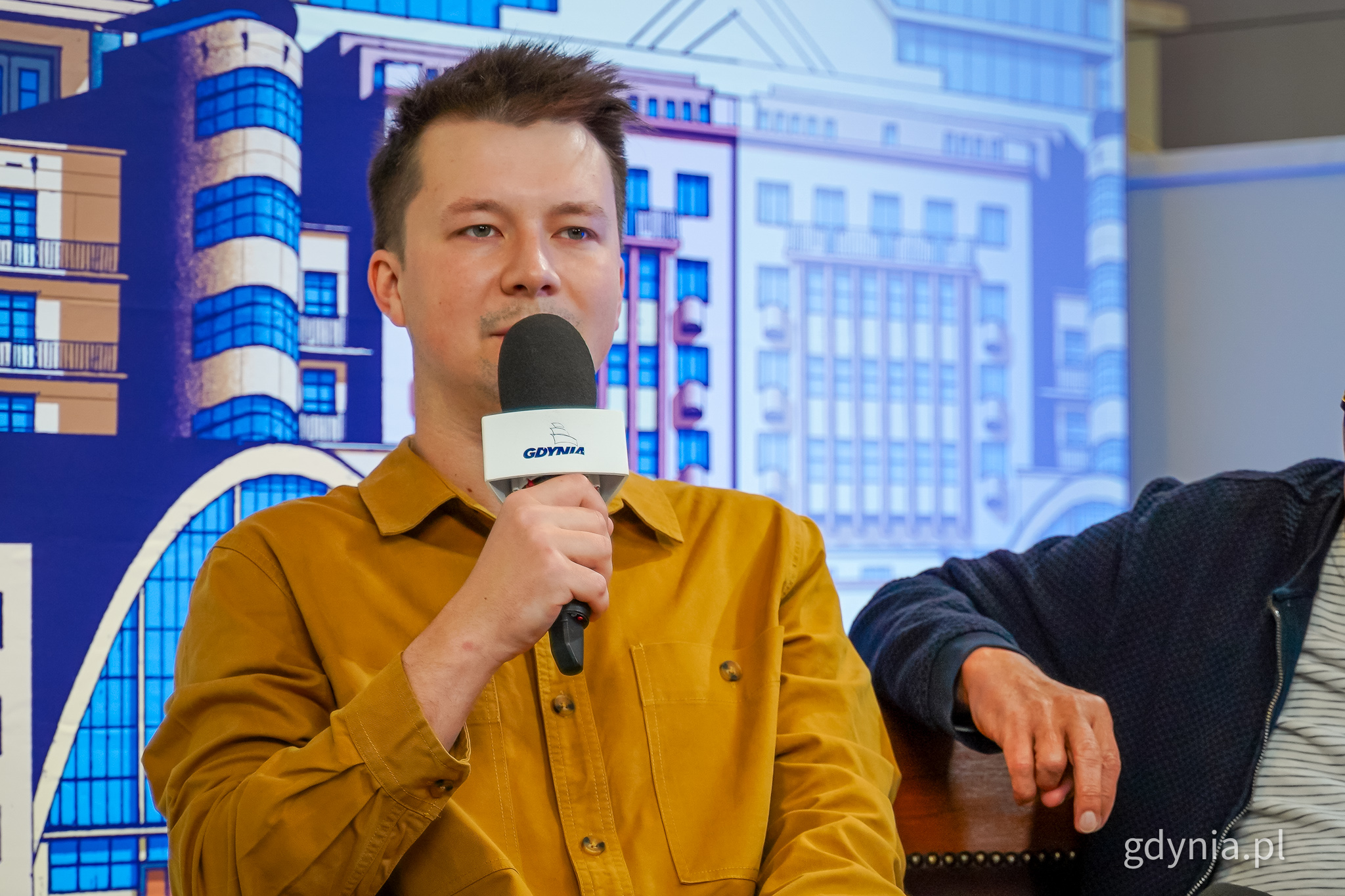 Jan Rutka&nbsp;w studiu &bdquo;Gdynia Filmowa&rdquo;