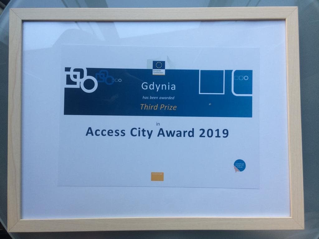 Trzecie miejsce w konkursie Access City Award dla Gdyni