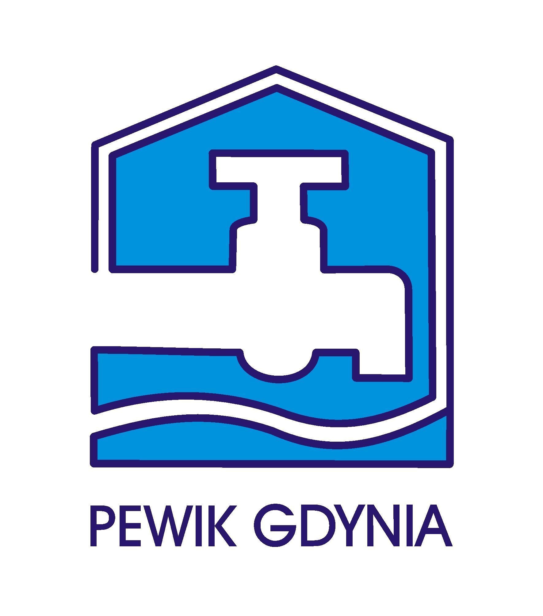 Logo PEWiK z przekierowaniem na stronę www
