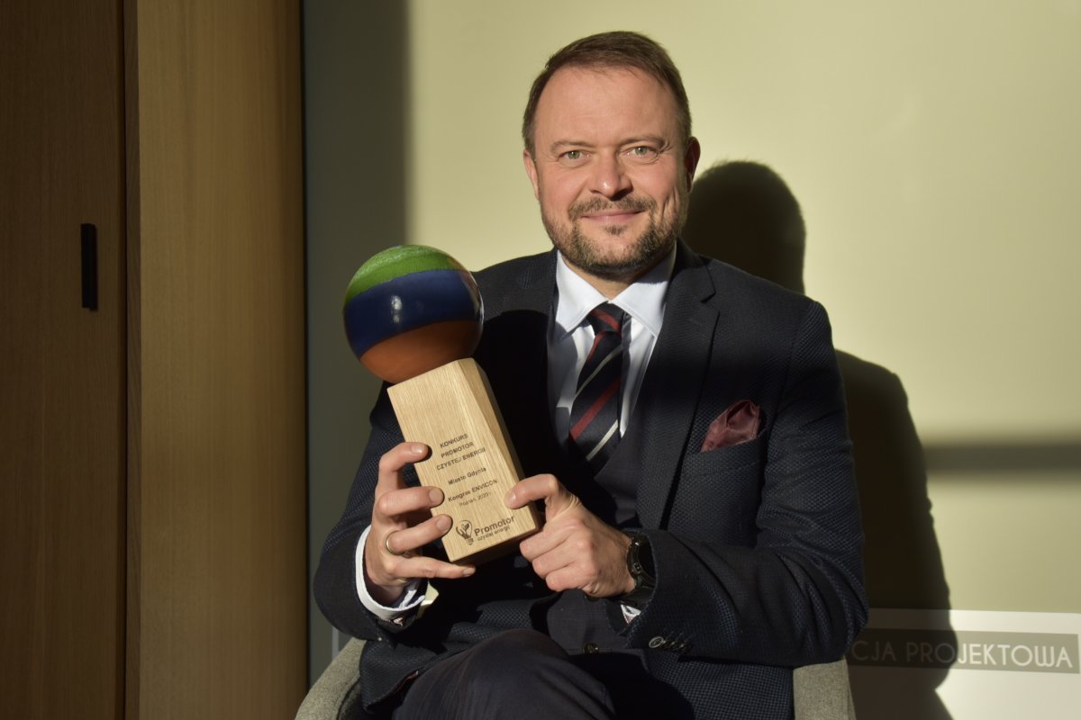 Wiceprezydent Marek Łucyk z nagrodą "Promotor Czystej Energii"