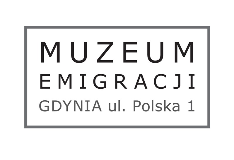 Logo Muzeum Emigracji z przekierowaniem na stronę www