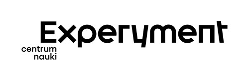 Logo Centrum Nauki EXPERYMENT z przekierowaniem na stronę www