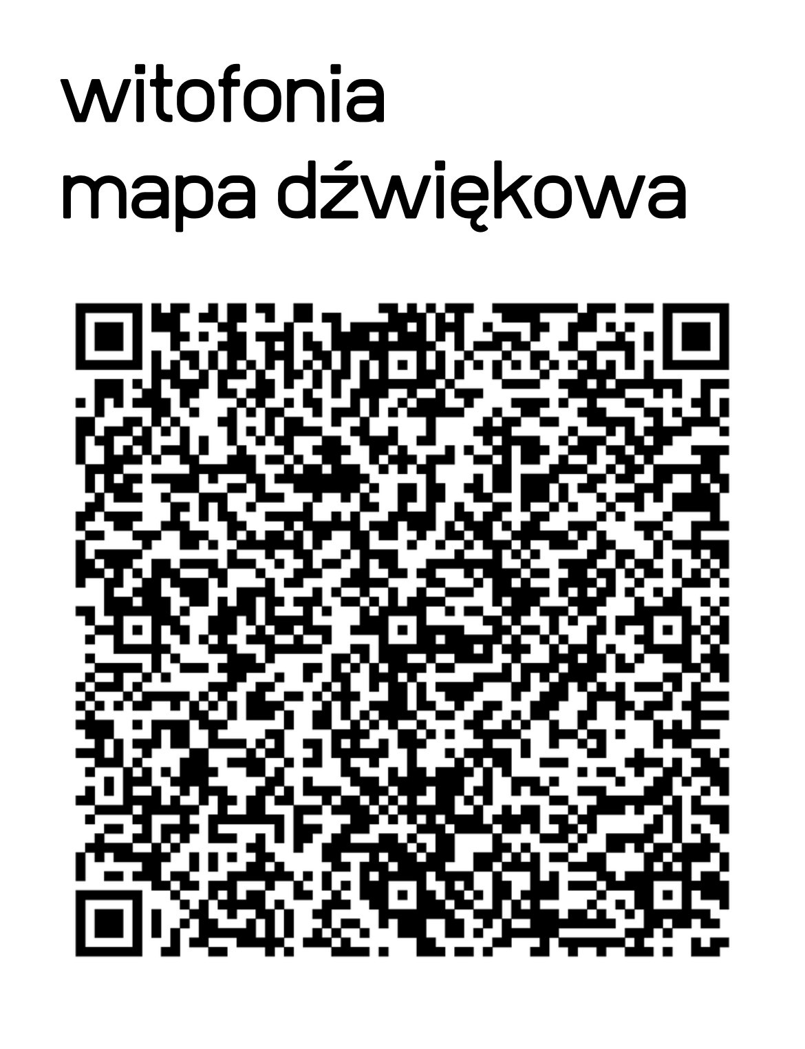 Mapa dźwiękowa Witomina - kod QR